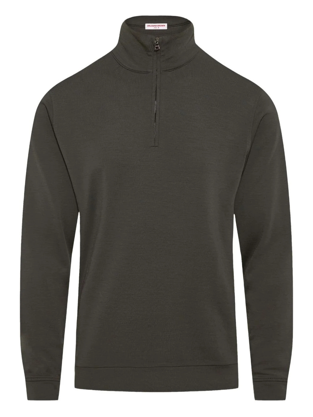 Isar graphite merino half-zip sweater - 1
