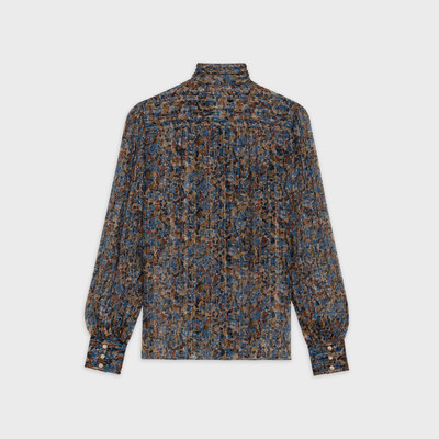 CELINE 'LAVALLIÈRE' BLOUSE IN PRINTED SILK LAMÉ outlook