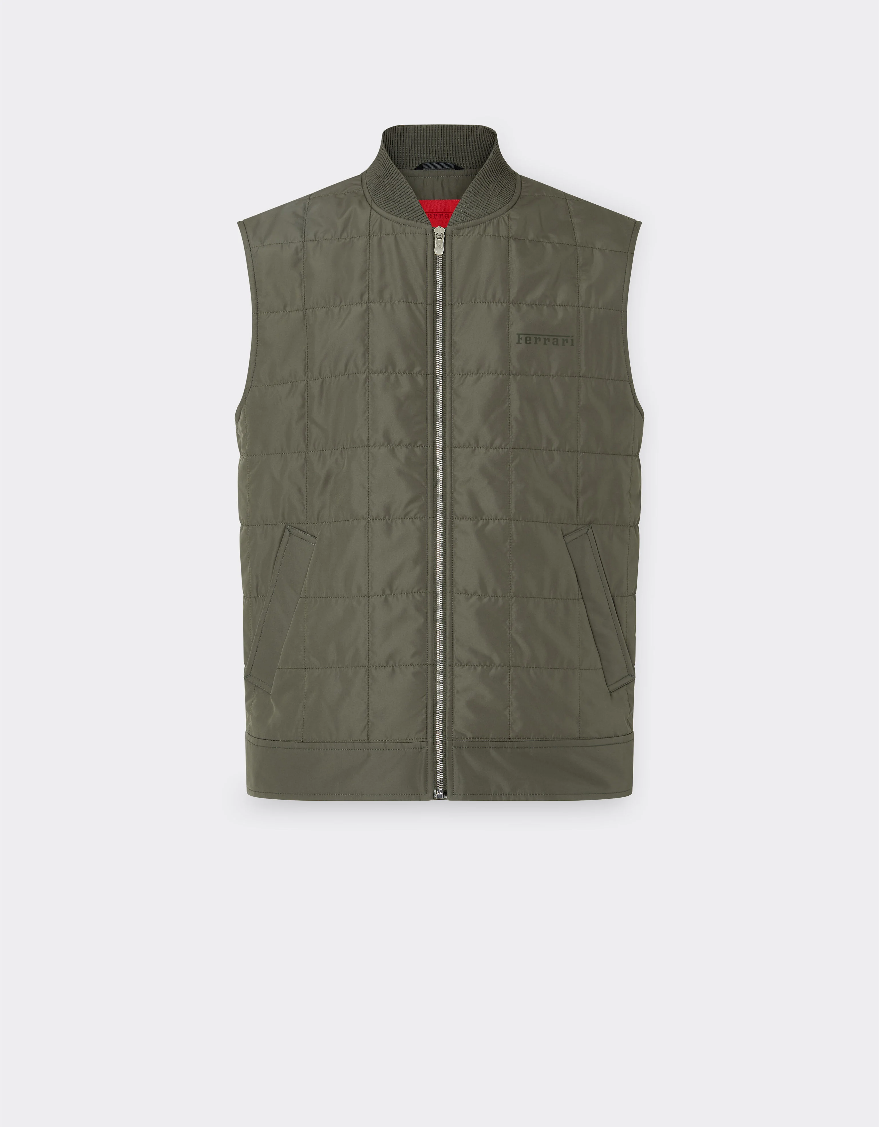 Padded technical nylon vest - 1