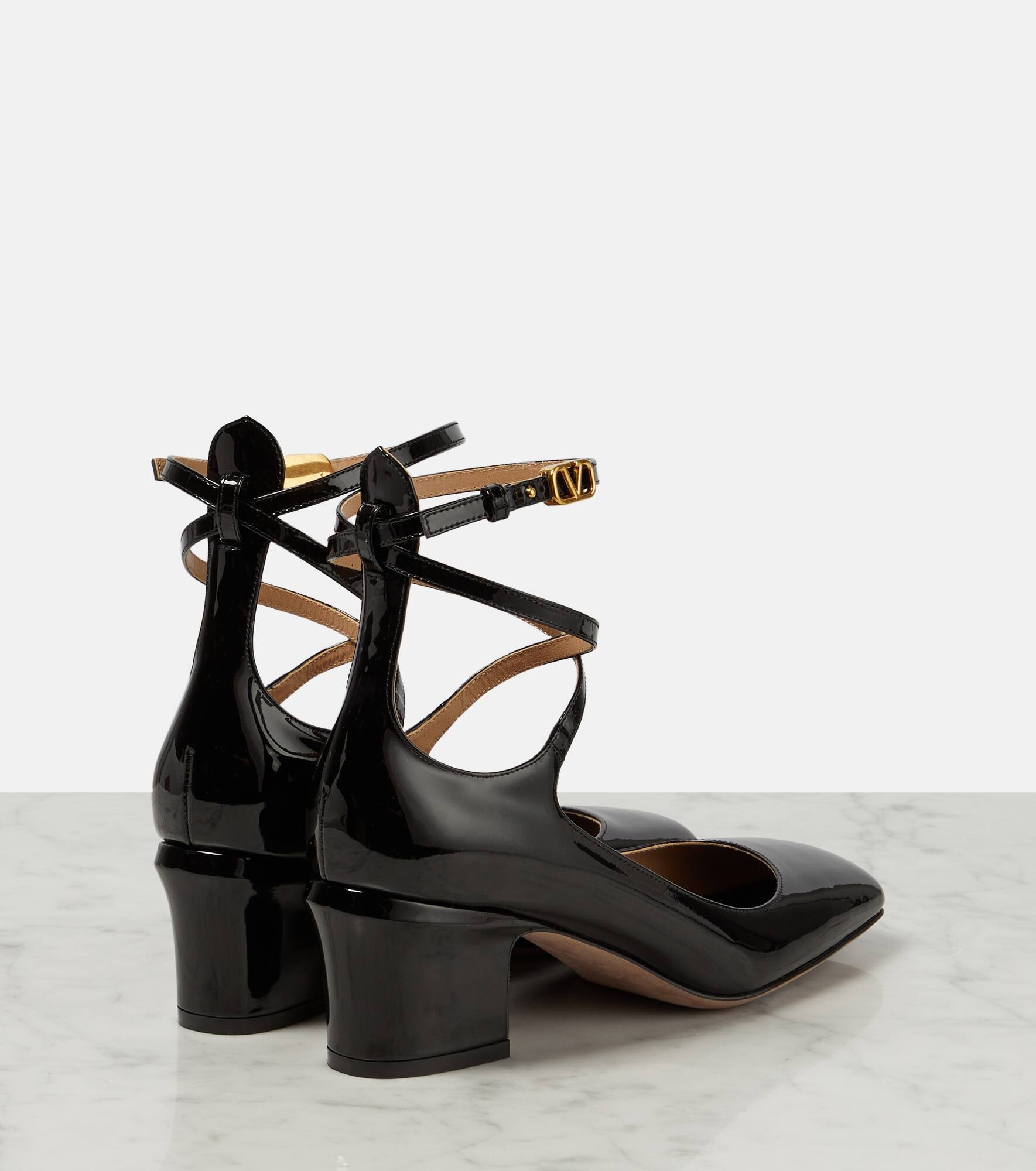 Tan-Go 60 patent leather pumps - 3