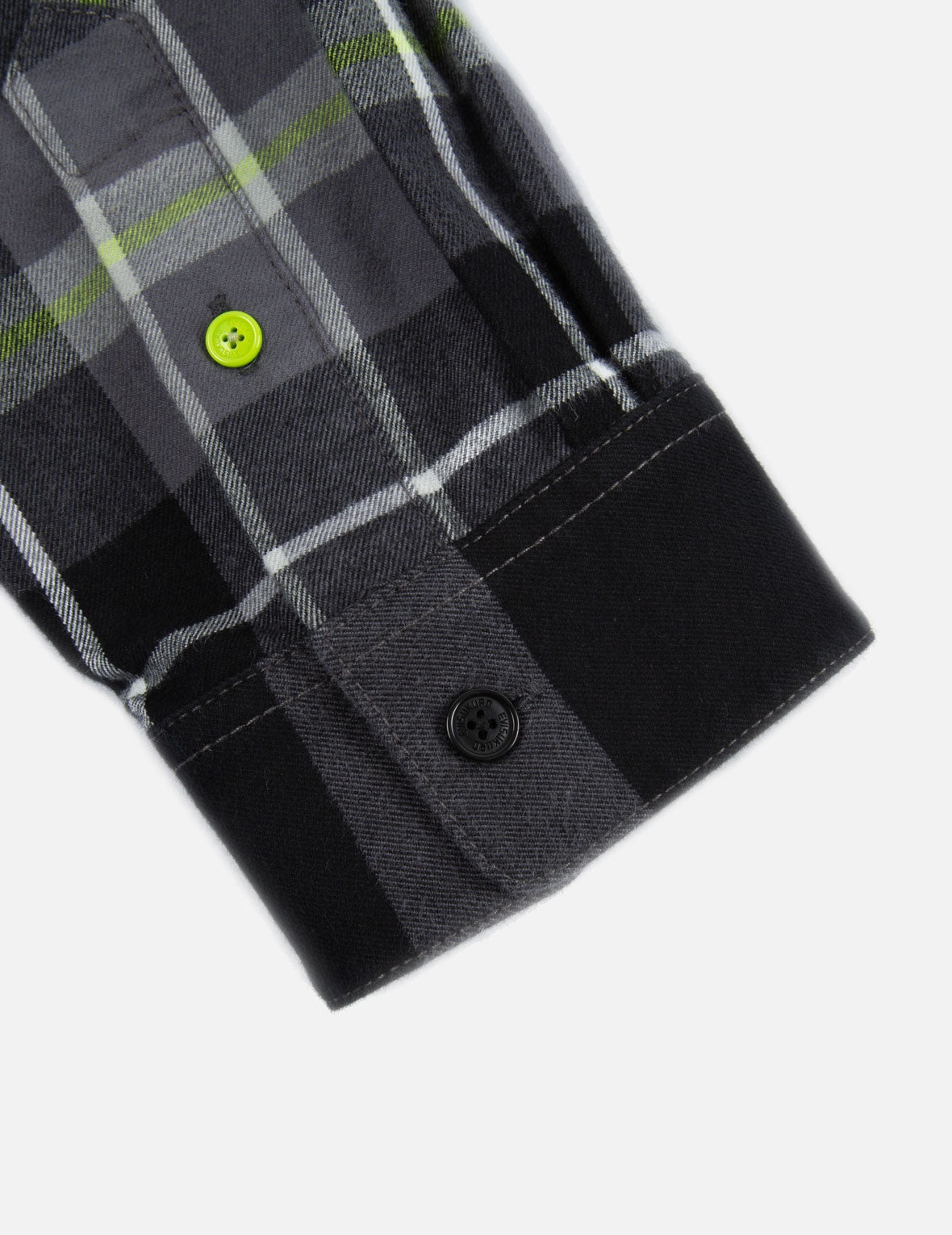 Contrast Pockets Plaid Flannel Shirt - 10