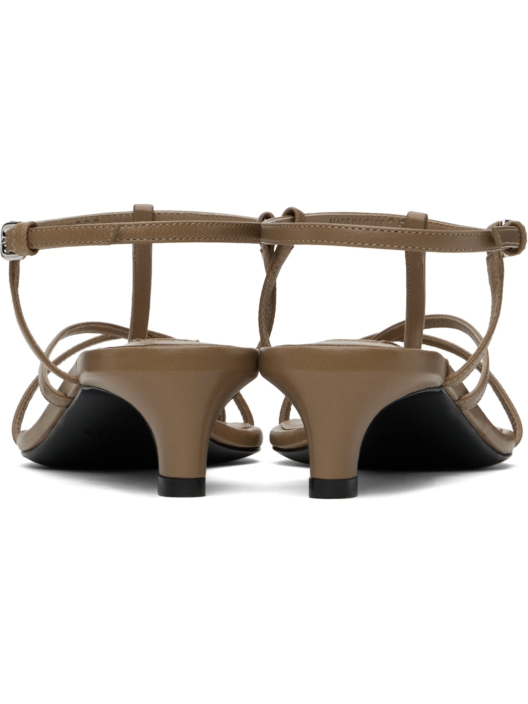 Beige High Heeled Sandals - 2