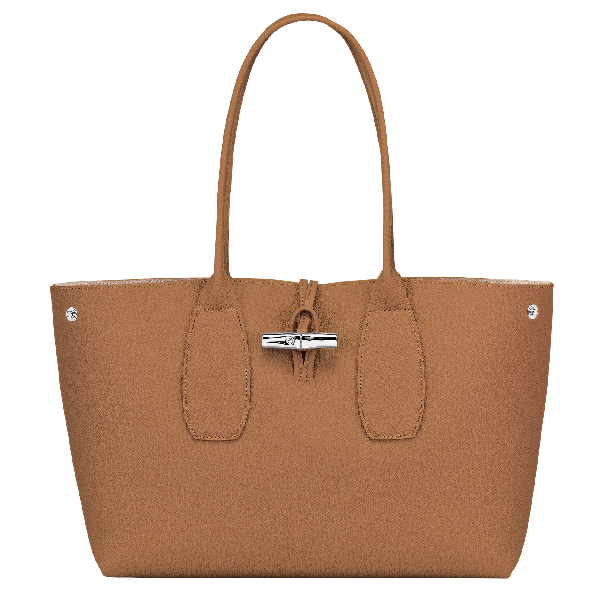 Roseau L Tote bag Natural - Leather - 5