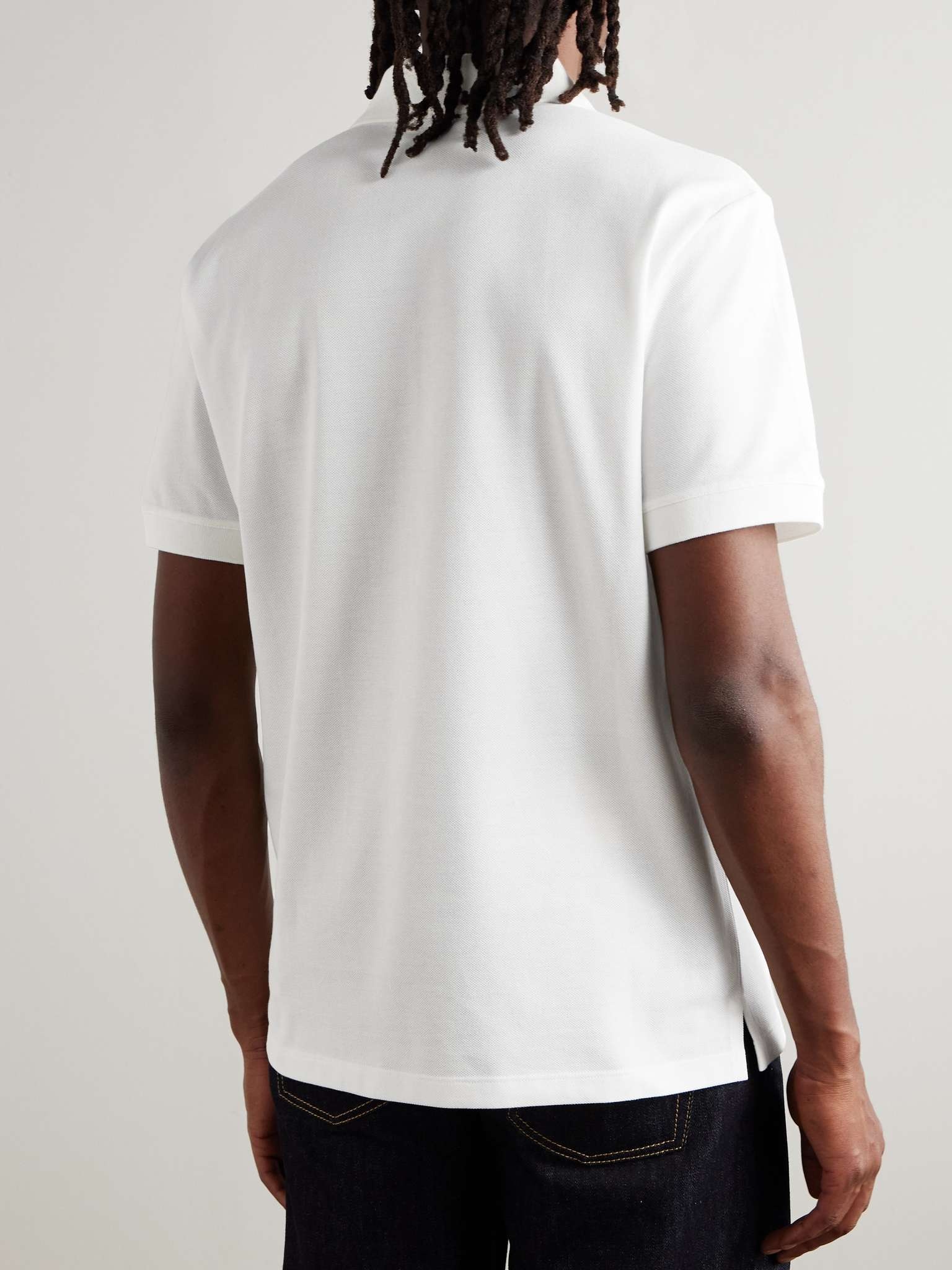 Logo-Embroidered Cotton-Piqué Polo Shirt - 3