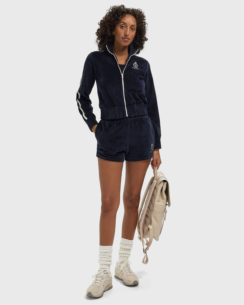Sporty & Rich Crown Tennis Elio Velour Track Jacket outlook