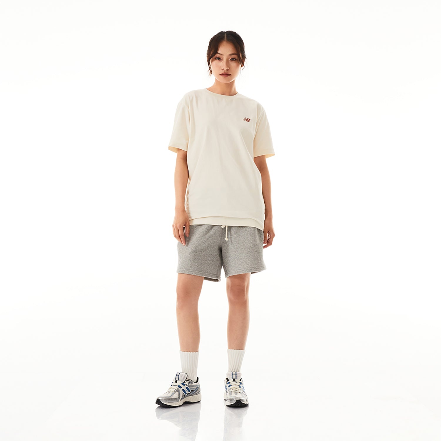 New Balance HyperSports Logo T-shirt 'Cream' NEE25111-CRE - 6