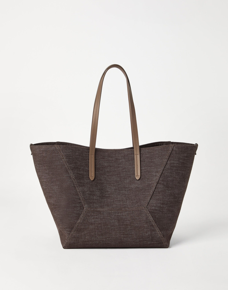 BC Duo bag in no-fade denim with monili - 1