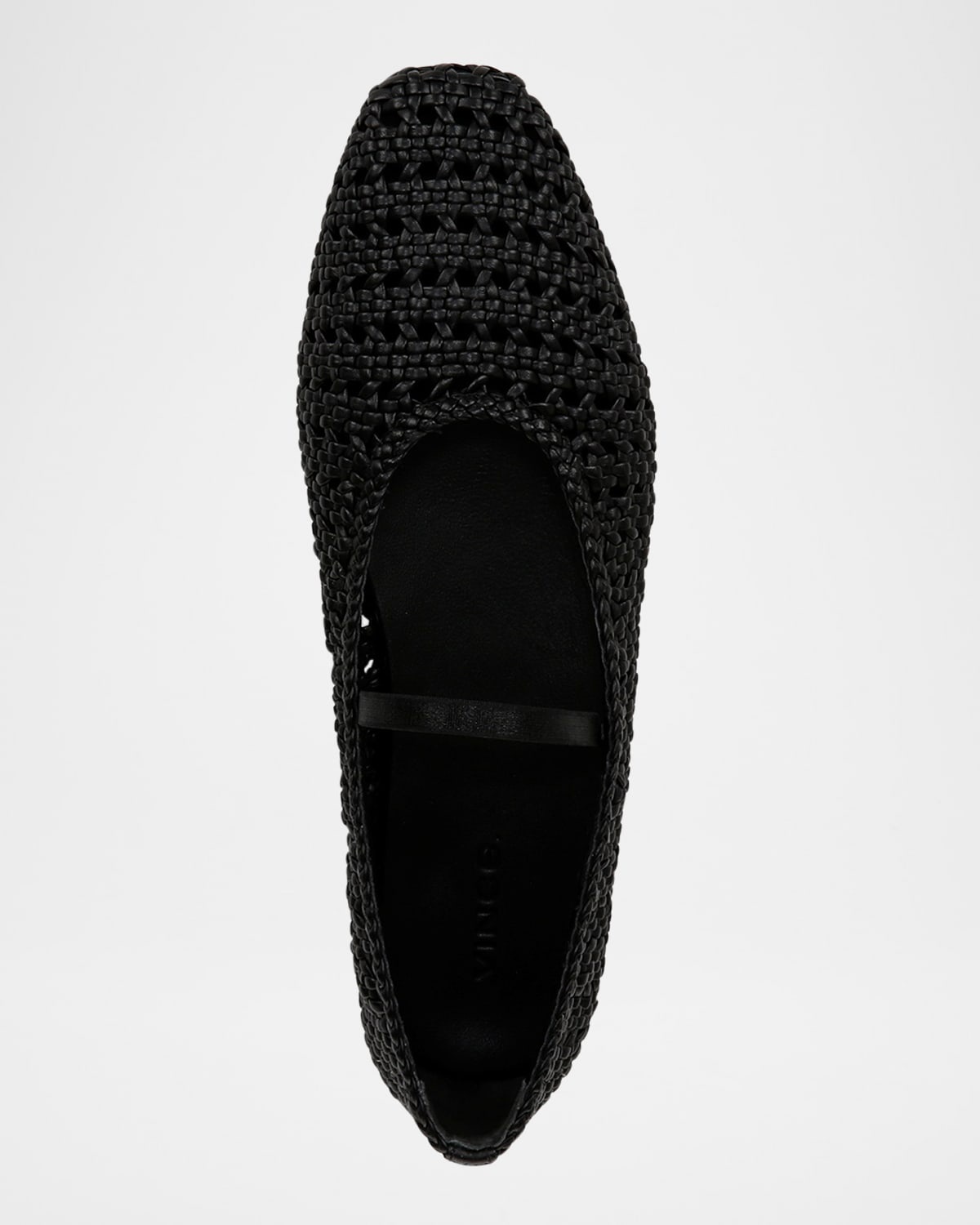 Vivian Crochet Leather Mary Jane Ballerina Flats - 5