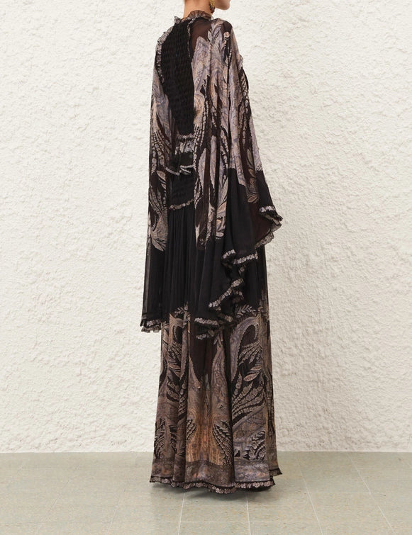 Hypnotic Burnout Maxi Skirt - 3