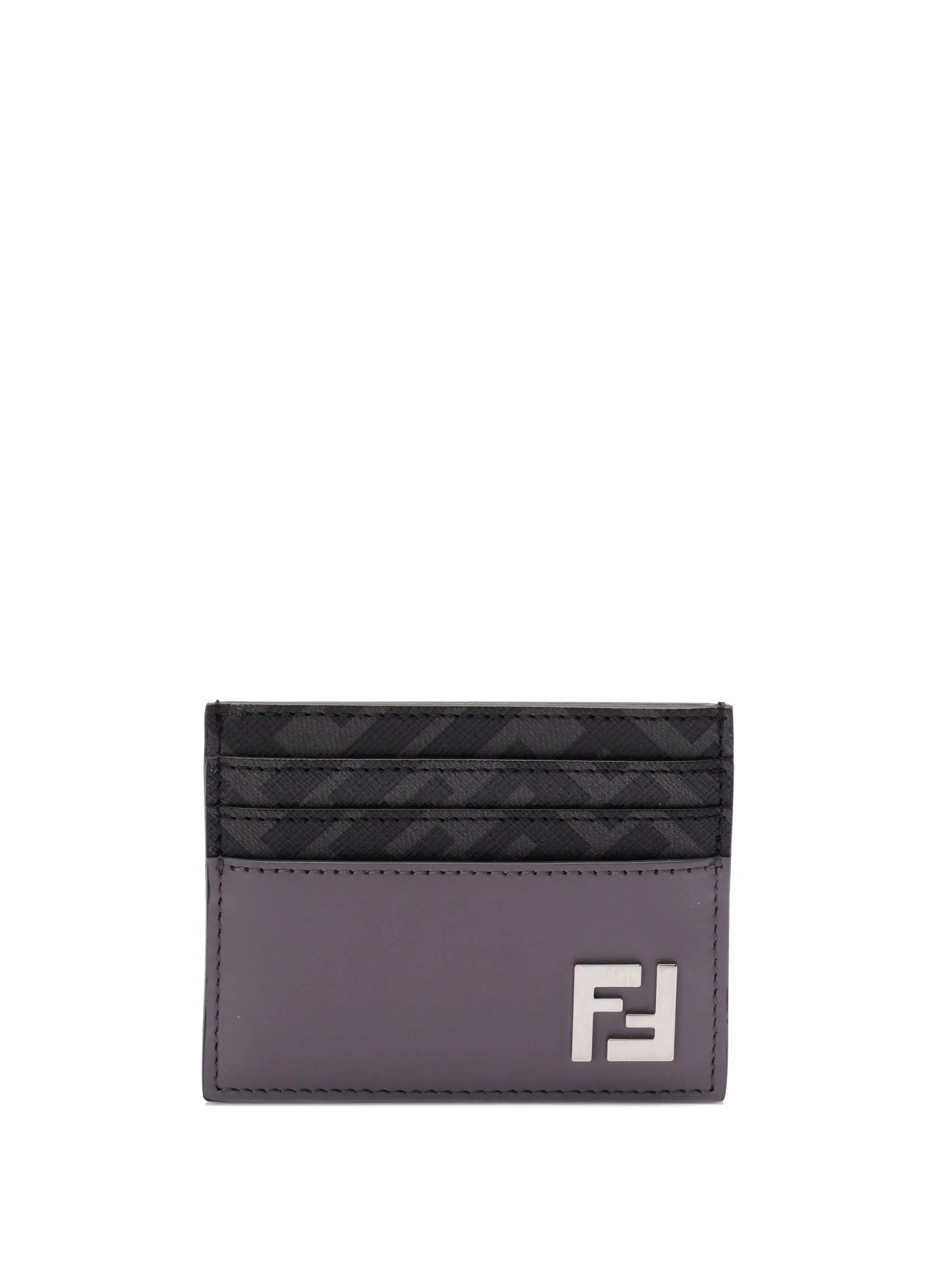 FF Logo-plaque Leather Cardholder - 1