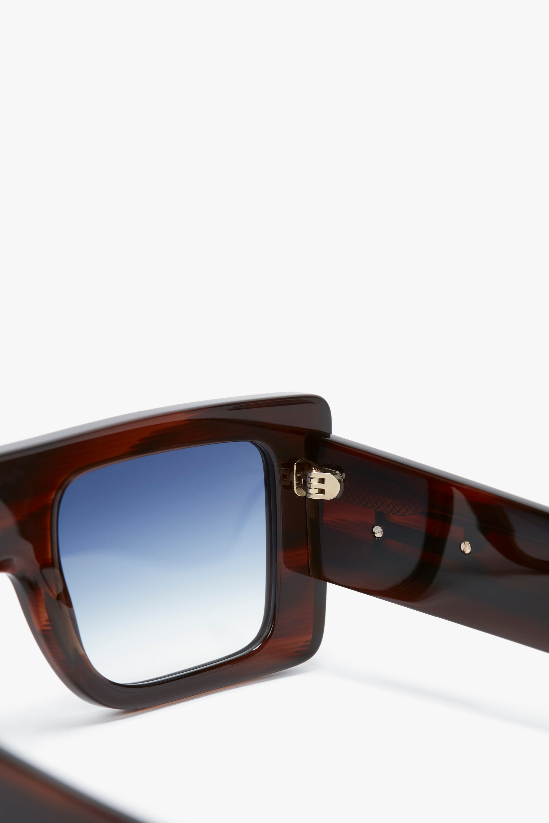 Oversized Frame Sunglasses In Brown Horn - 3