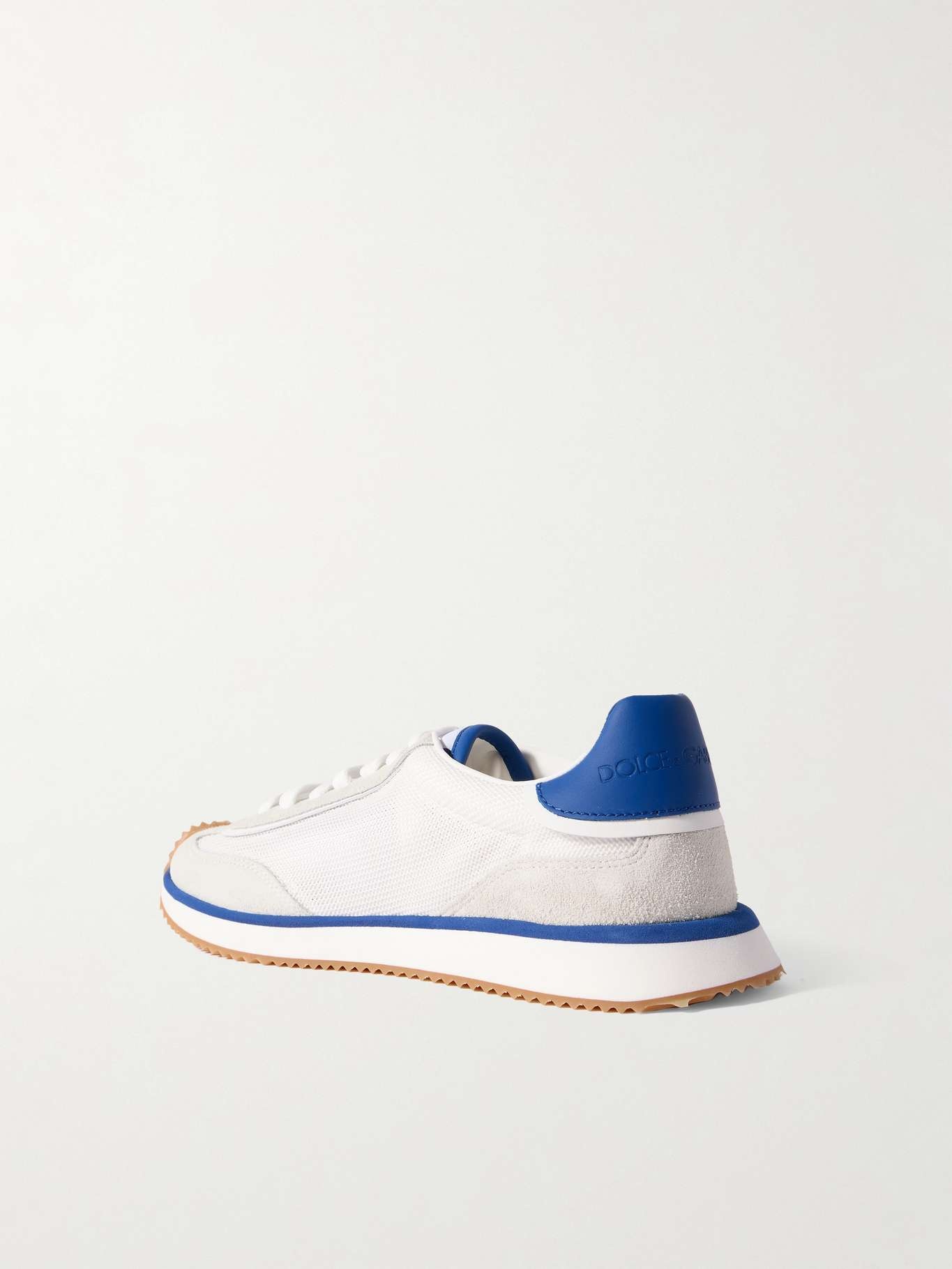 Aria printed suede and leather-trimmed mesh sneakers - 3