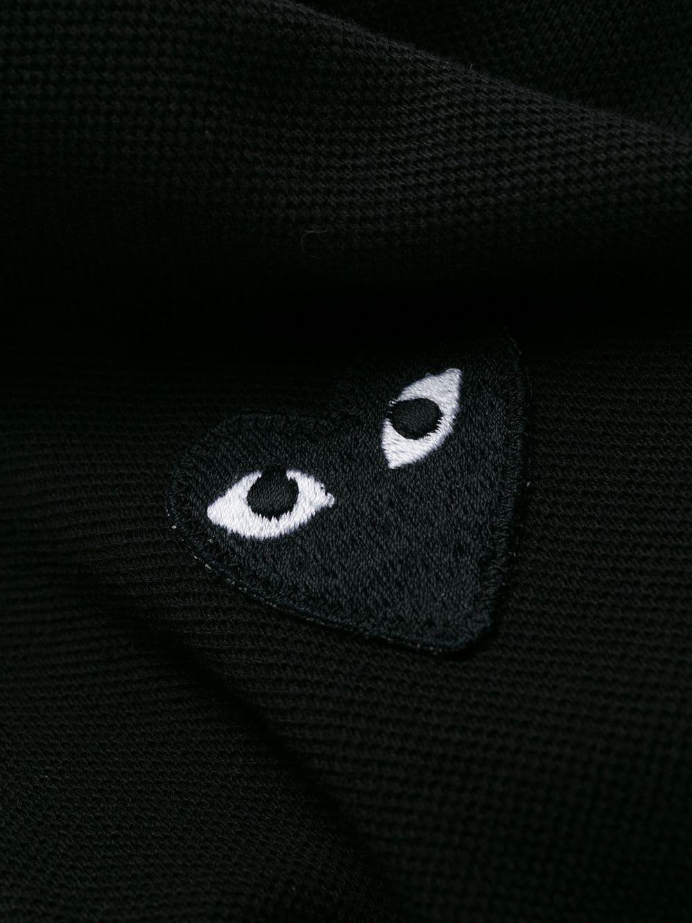 embroidered heart polo shirt - 7