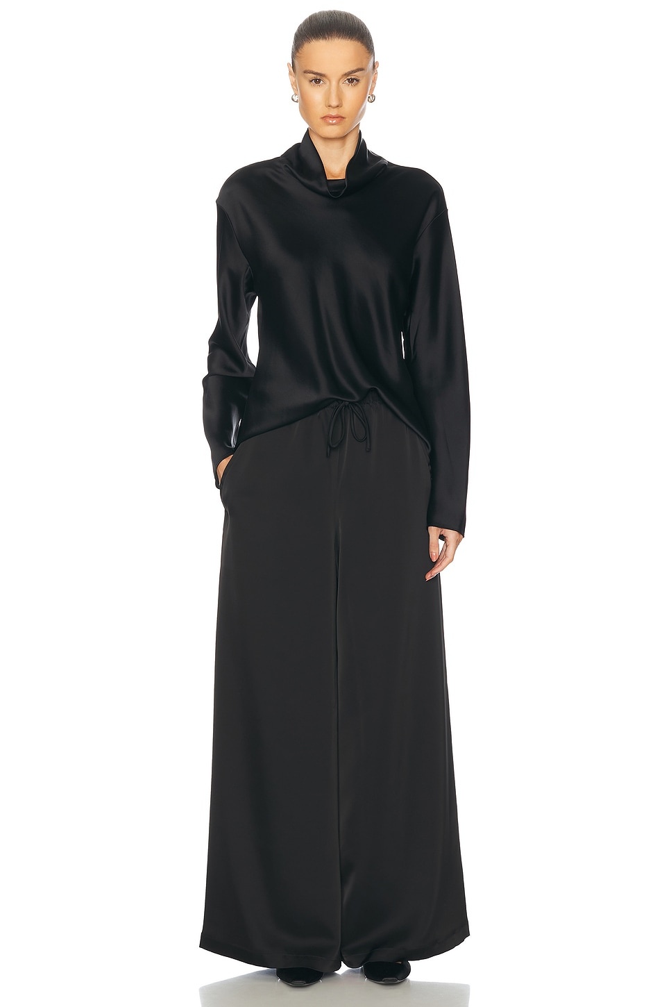 Barb Long Sleeve Cowlneck Top - 4