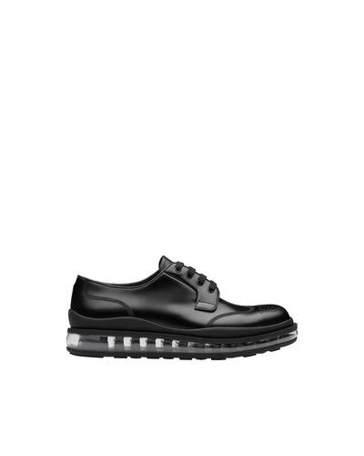 Prada Brushed Leather Derby Shoes outlook