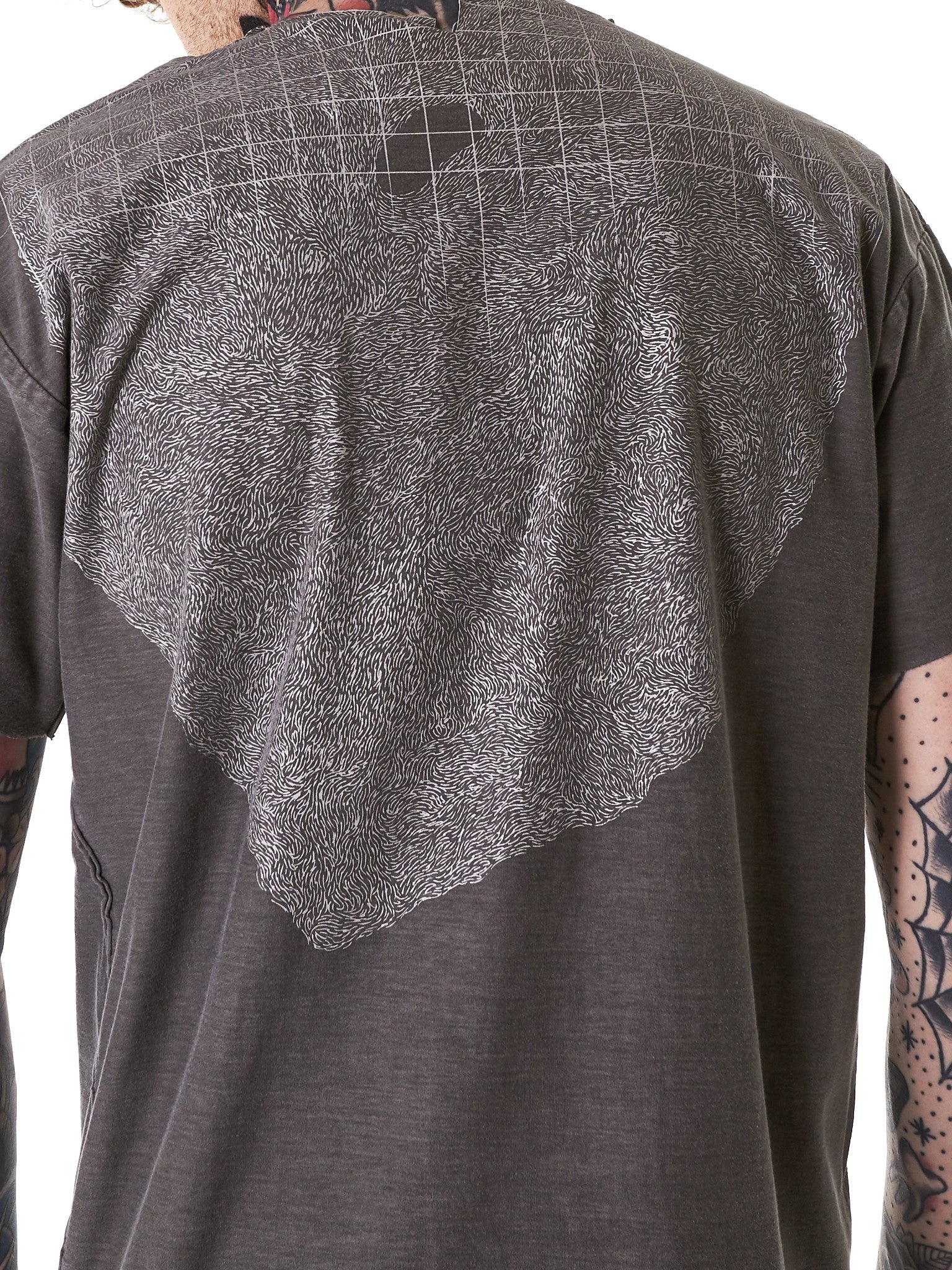 Grid-Printed Tee - 4