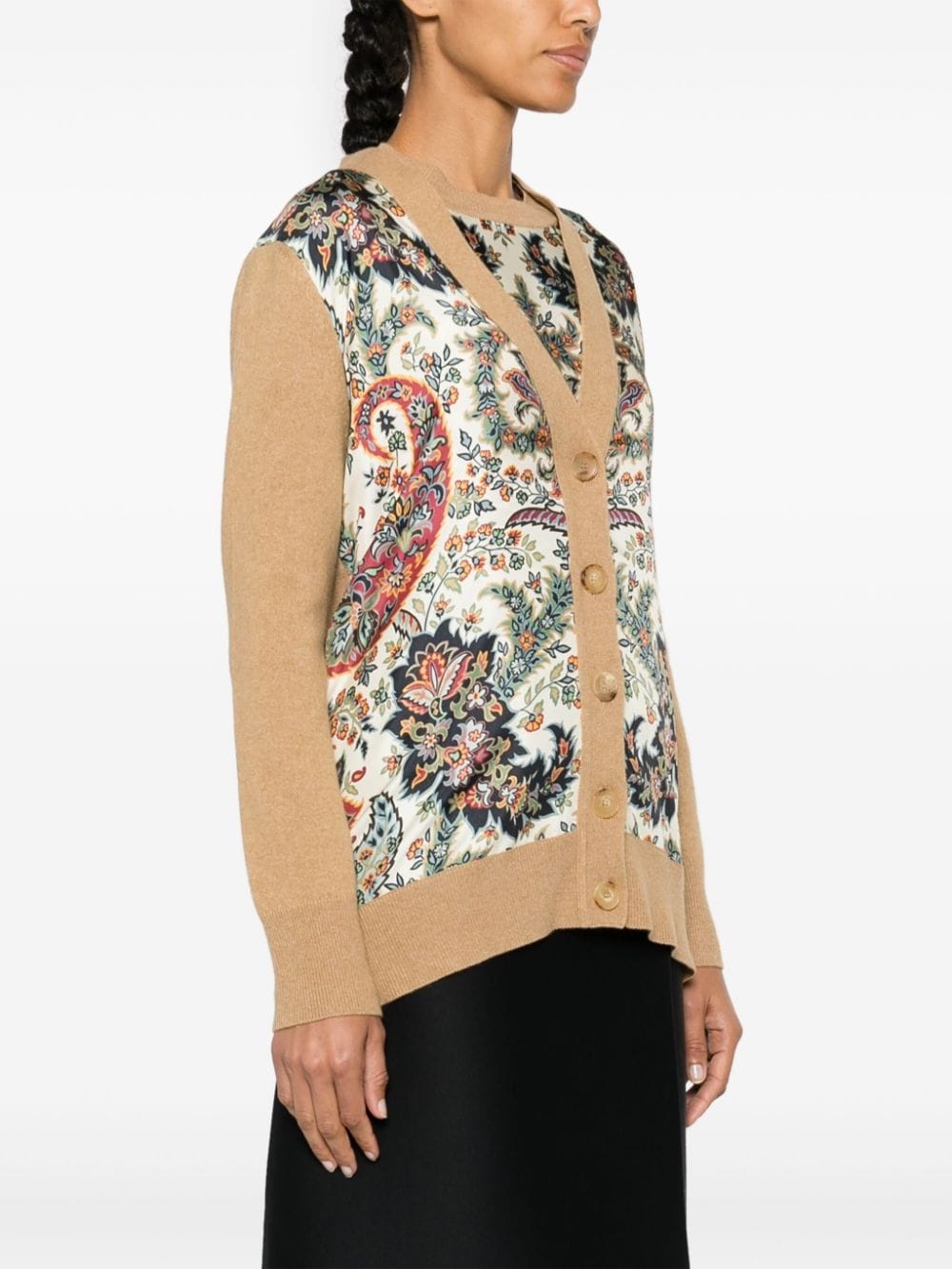 floral-print cardigan - 3
