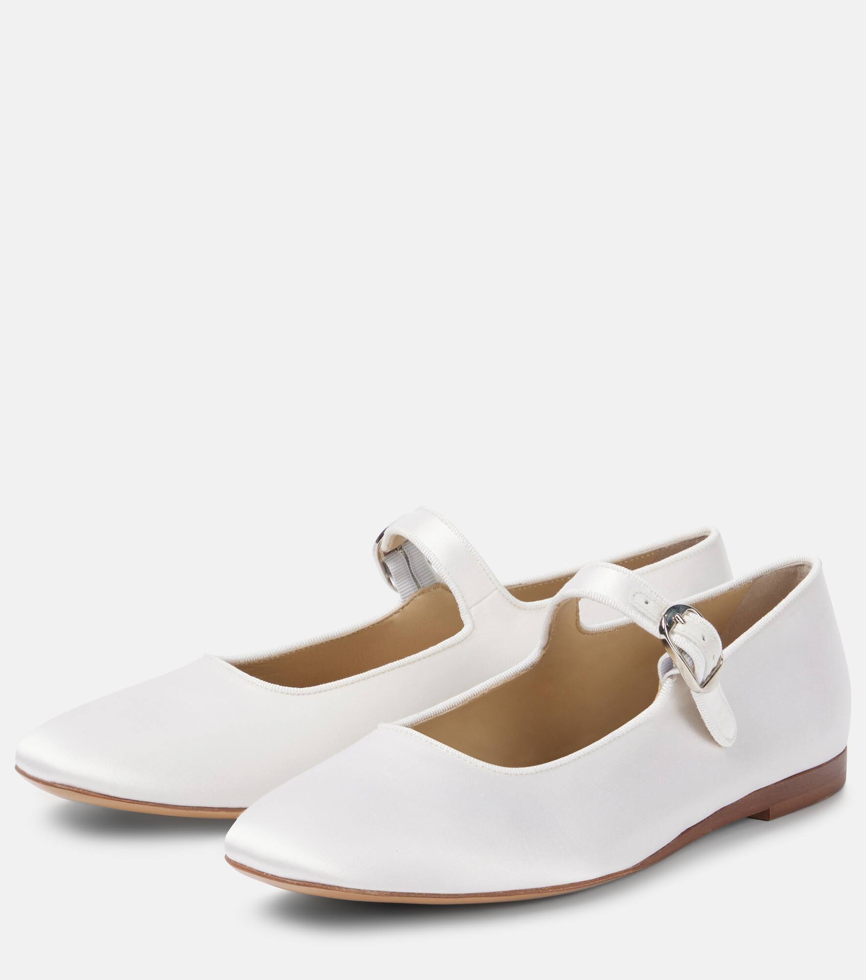 Satin Mary Jane flats - 4