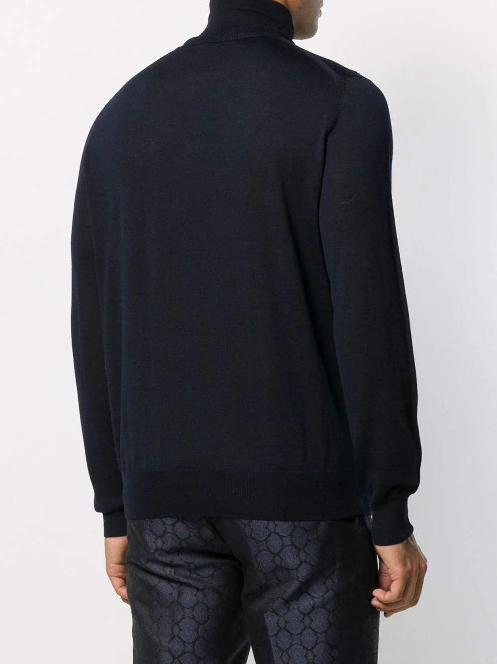 turtle-neck fitted top - 4