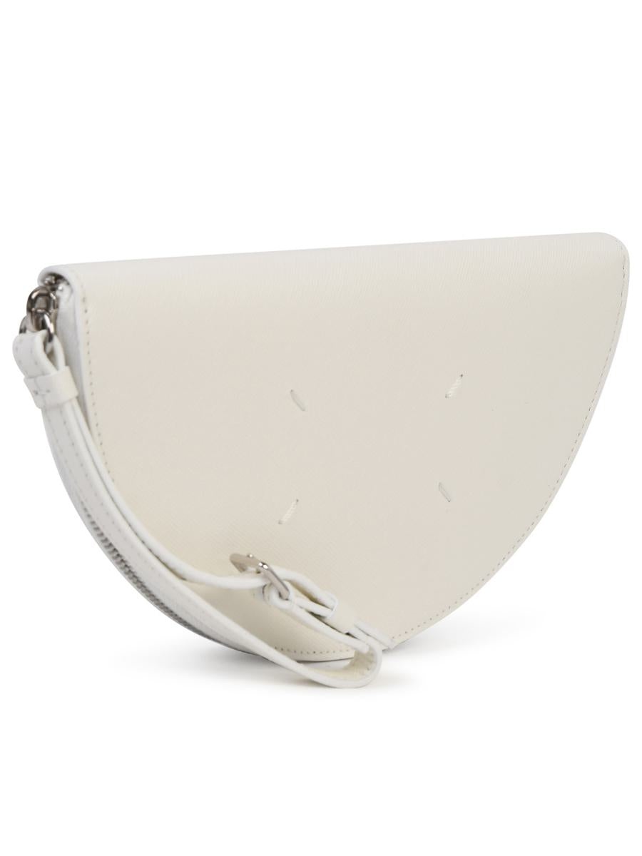 MAISON MARGIELA WHITE SAFFIANO LEATHER CLUTCH BAG - 2