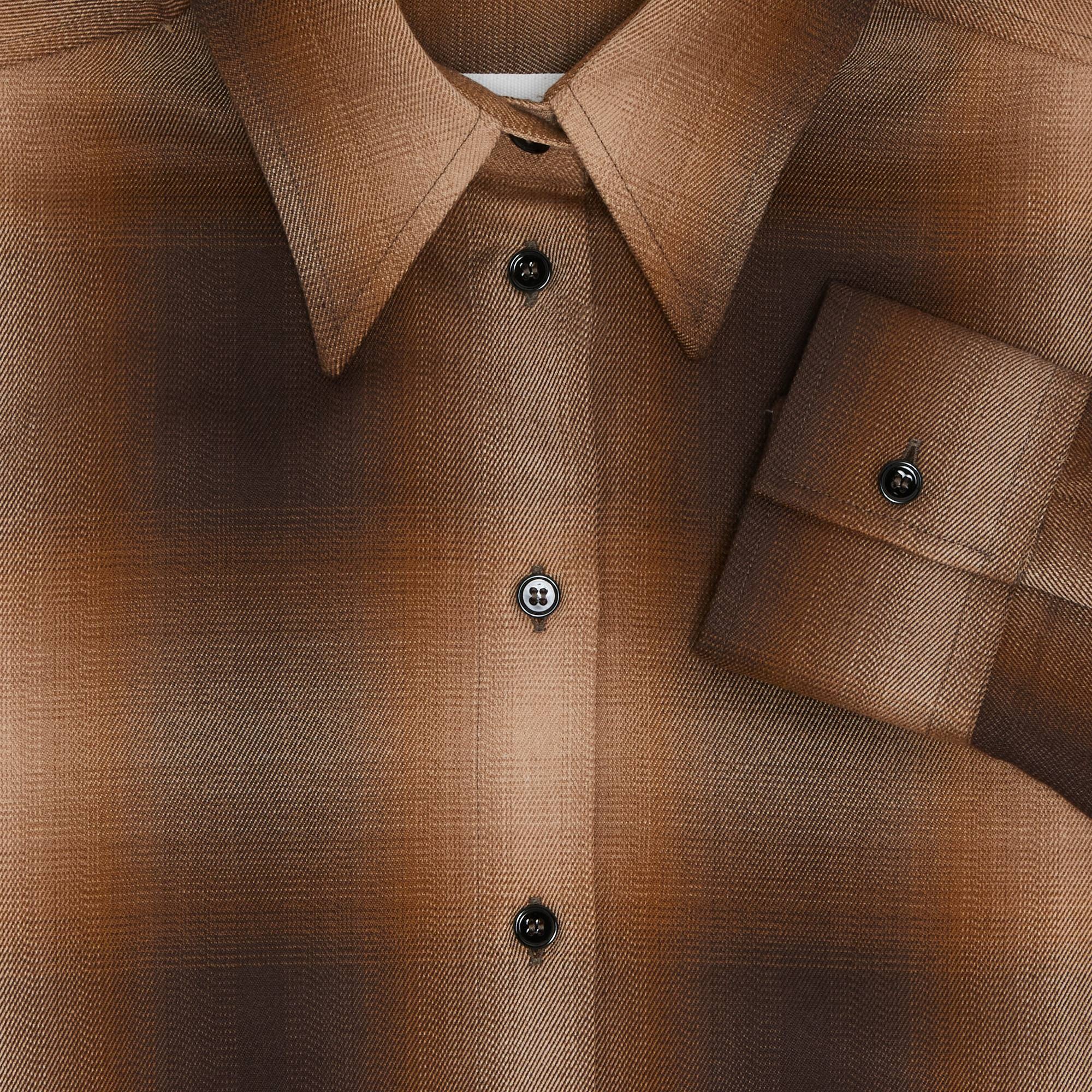 MM6 Maison Margiela Plaid Shirt 'Brown' - 3
