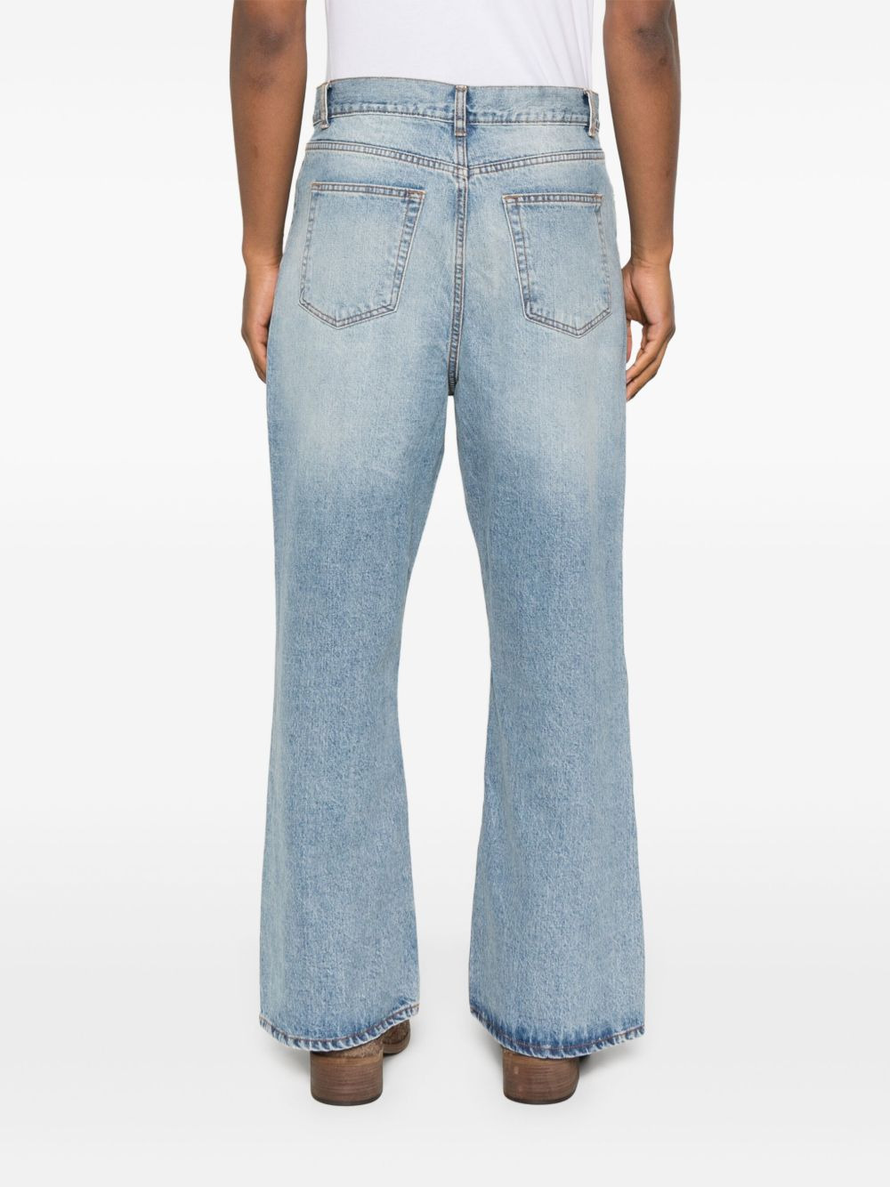 loose flared-leg jeans - 4