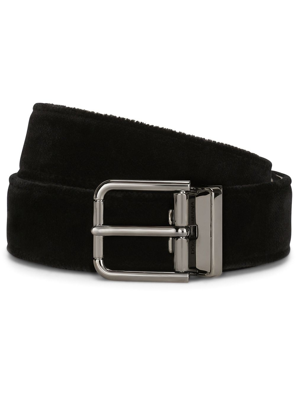 debossed-logo buckle belt - 1