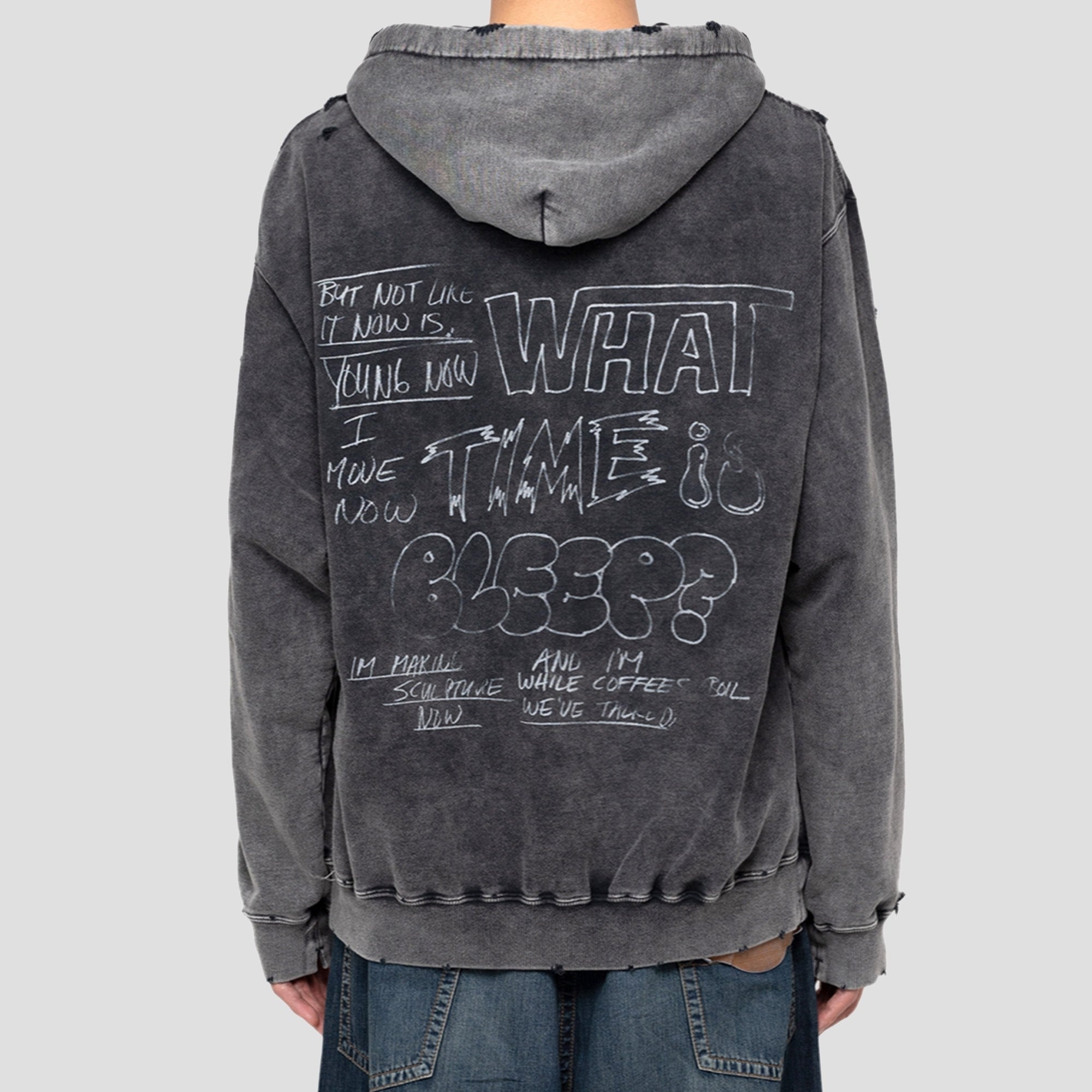 DISTRESSED HOODIE - 3