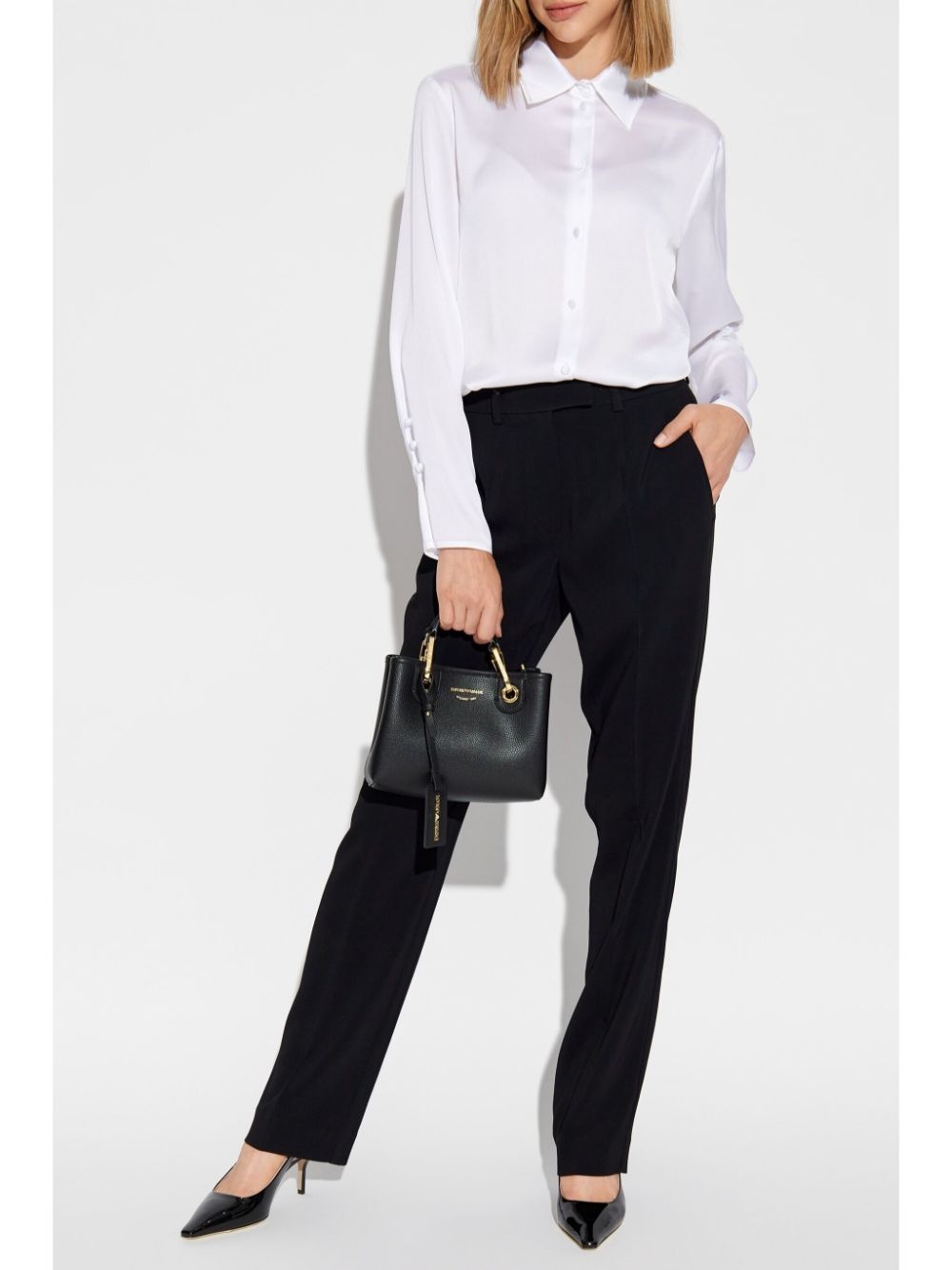 slim-legged tailored trousers - 2