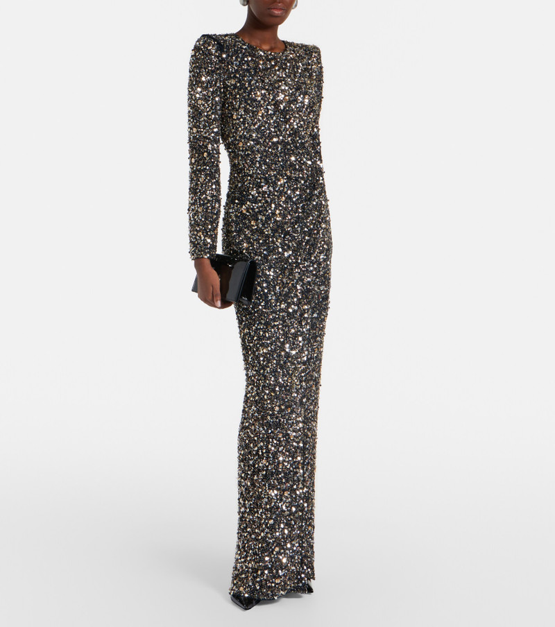 JENNY PACKHAM Marie sequined gown outlook