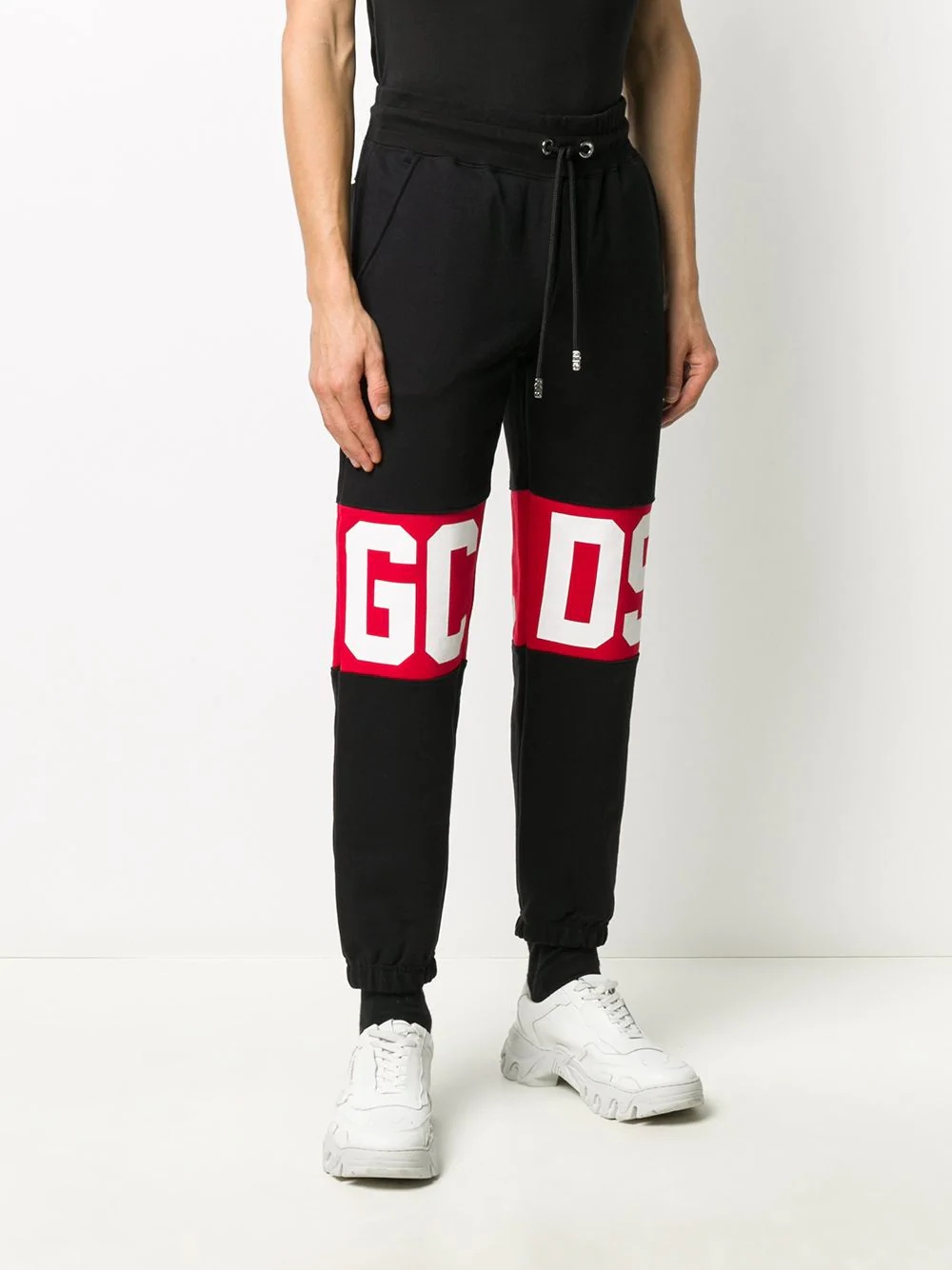 logo print track pants - 3