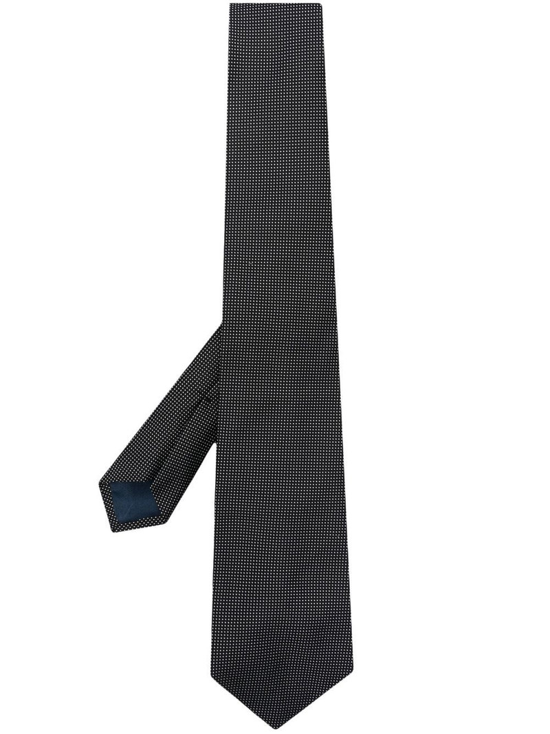 polka-dot embroidered silk tie 1