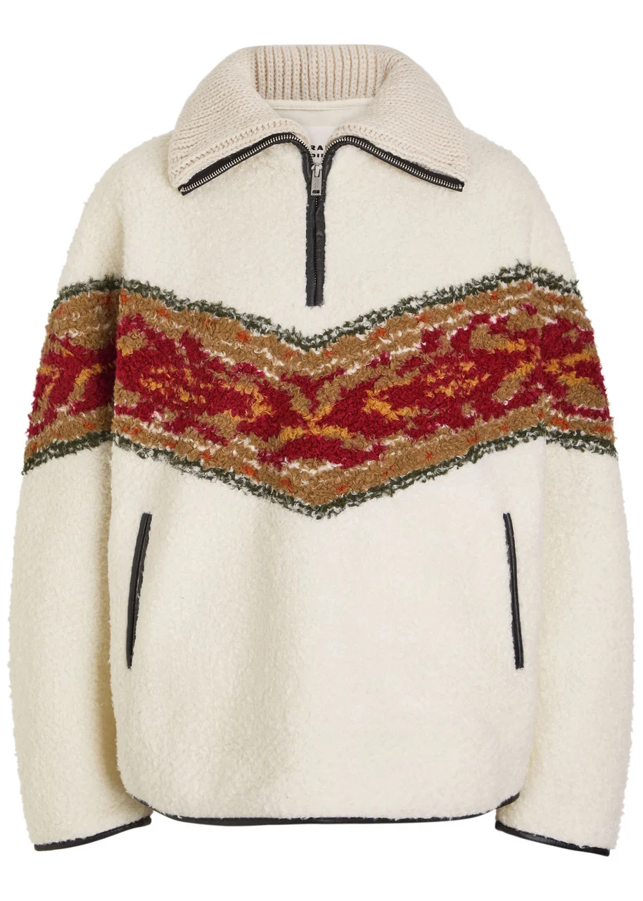 Isabel Marant étoile Marner Jacquard Bouclé Sweatshirt - 1