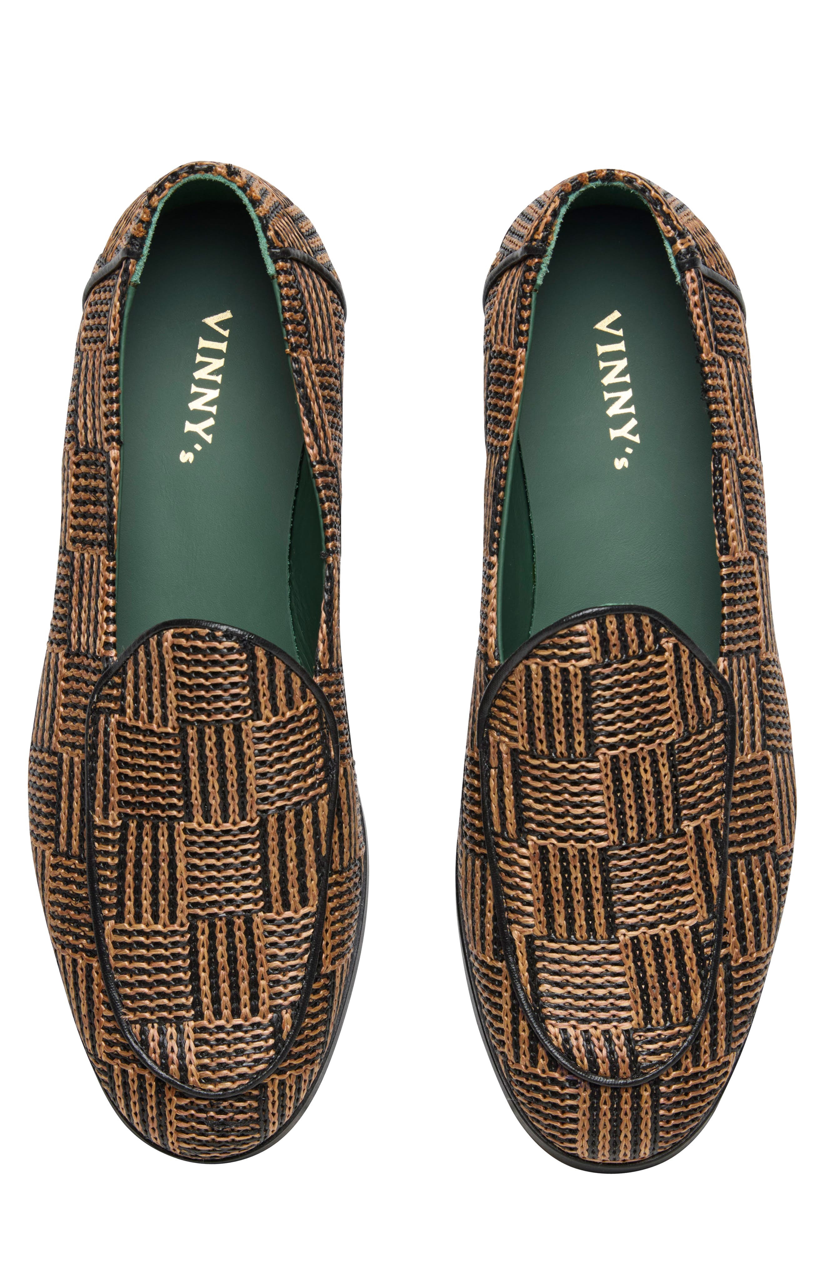 VINNY'S Belgee Raffia Loafer in Brown Raffia at Nordstrom - 4