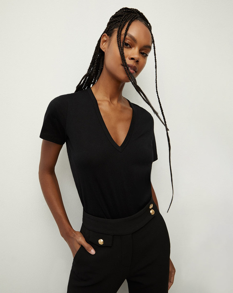 VERONICA BEARD CINDY V-NECK TEE outlook