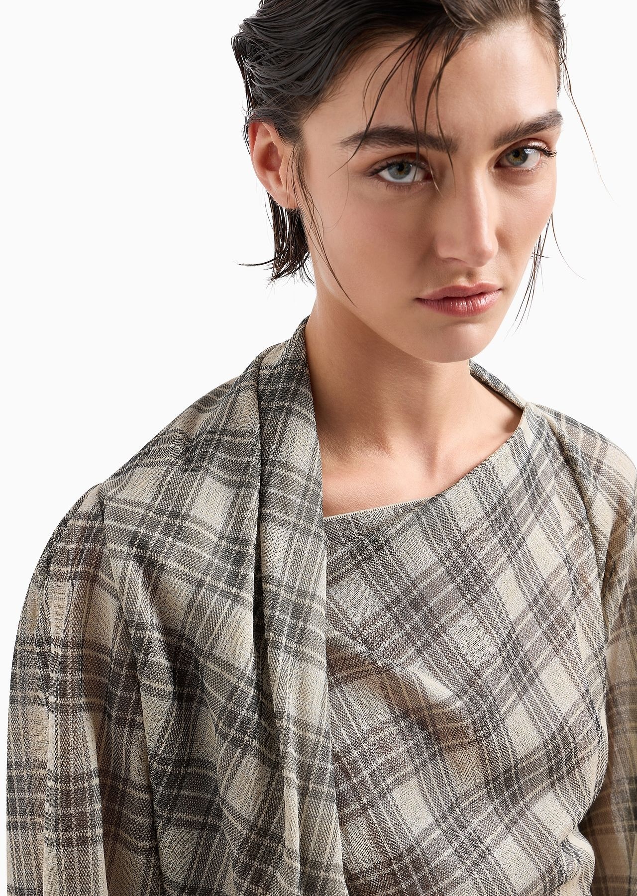 Cotton and silk jacquard jersey jumper - 5