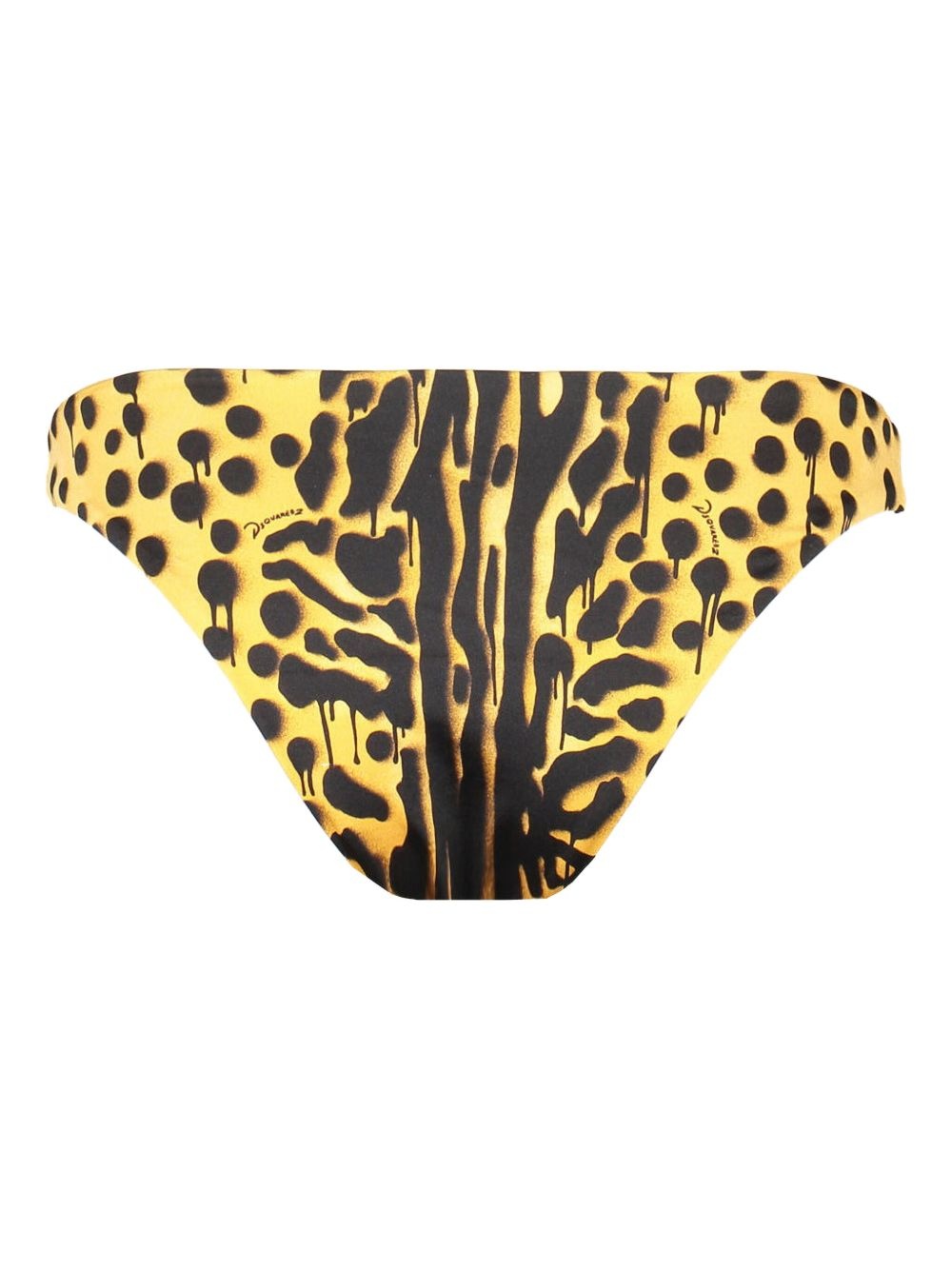 animal-print bikini bottom - 2