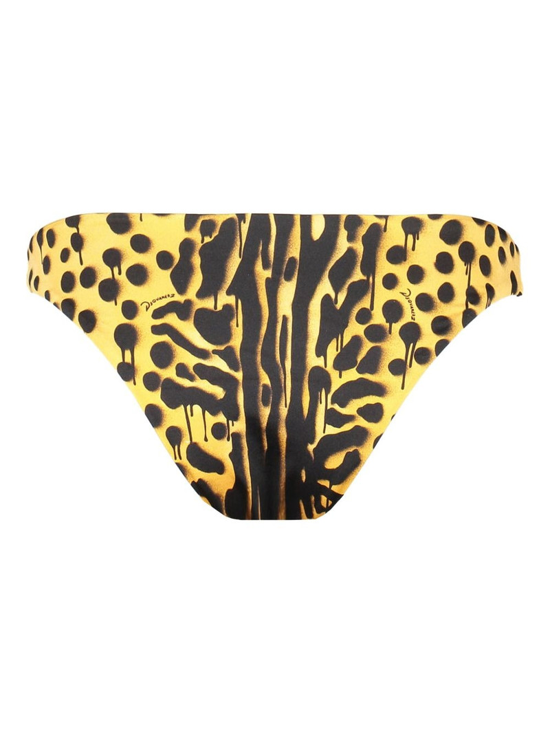DSQUARED2 animal-print bikini bottom outlook