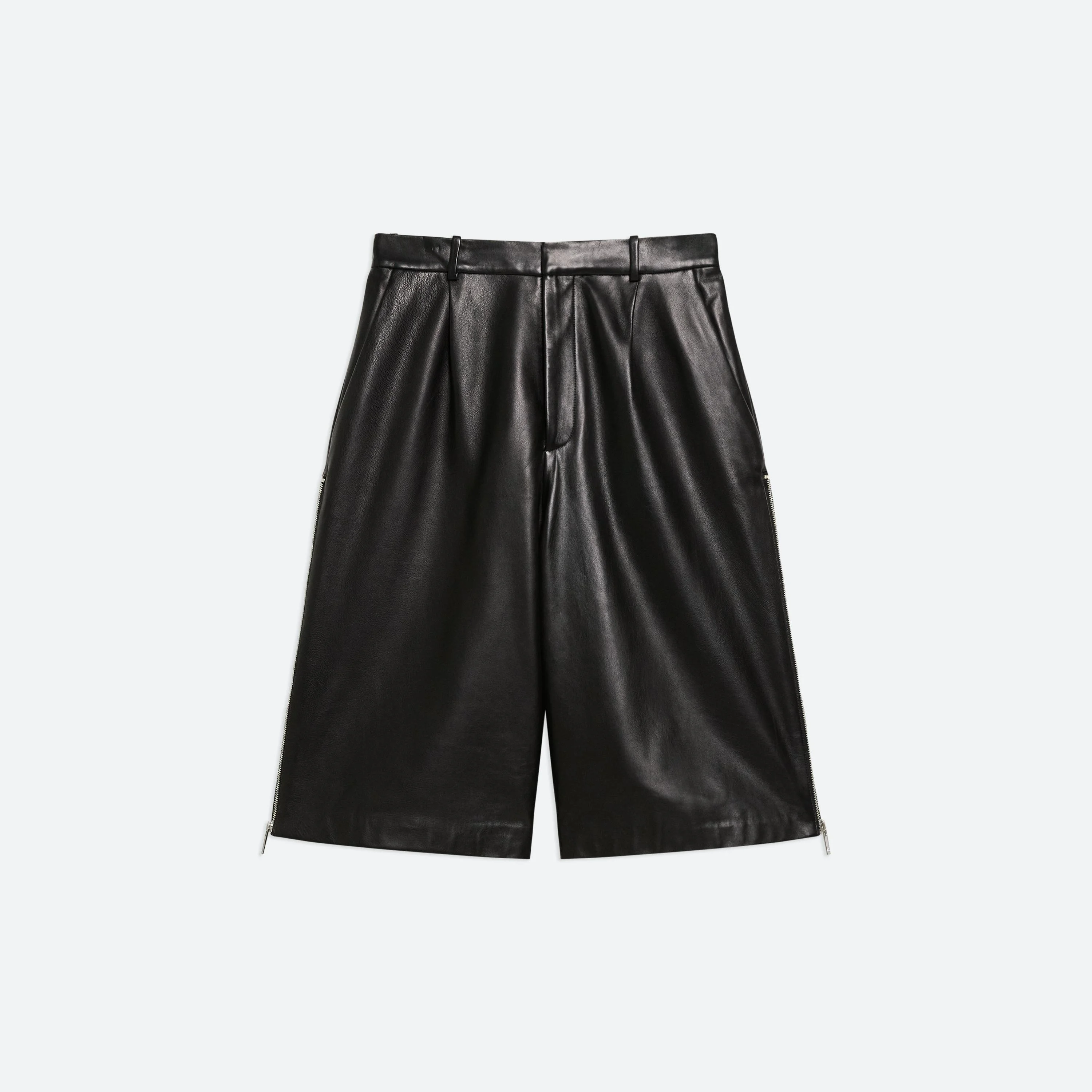 LEATHER ZOOT SHORTS - 1