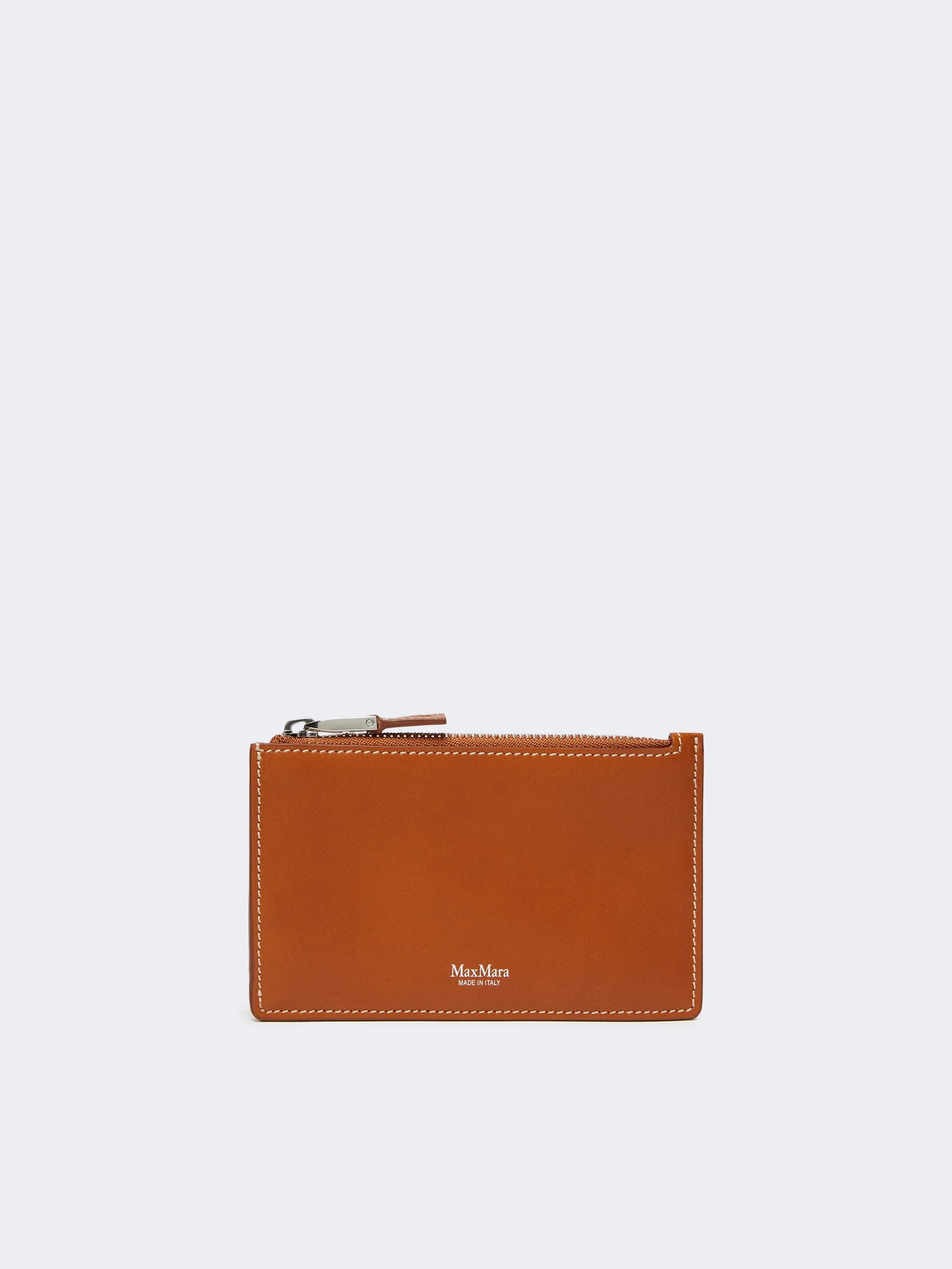 Leather card holder - RUST - 1
