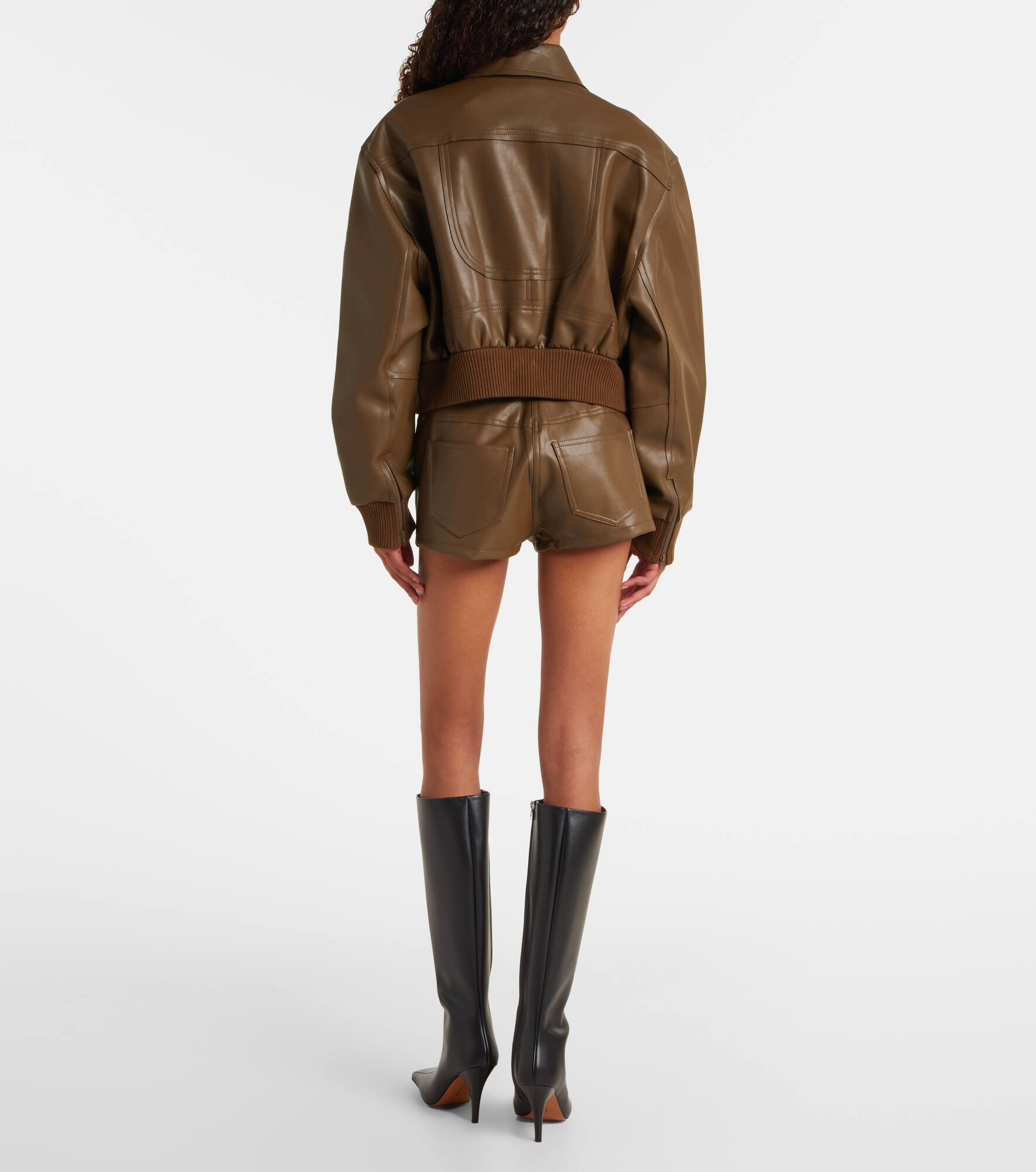 Cropped blouson - 3