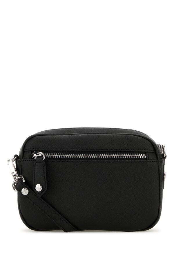 Black synthetic leather Anna crossbody bag - 3