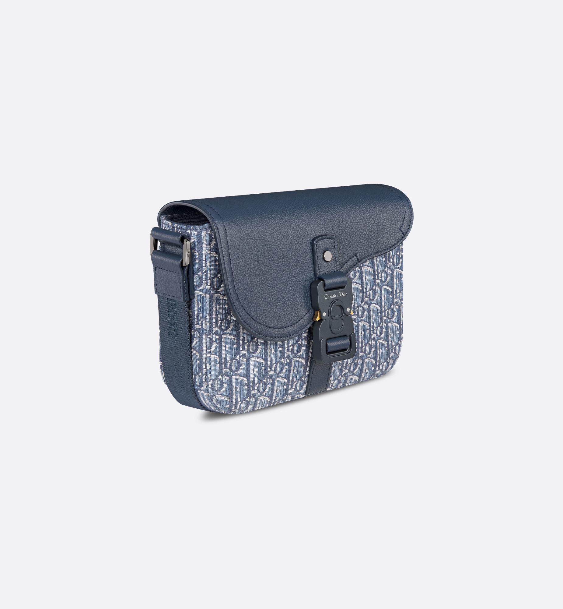 Small Saddle Messenger Bag with Flap - 3