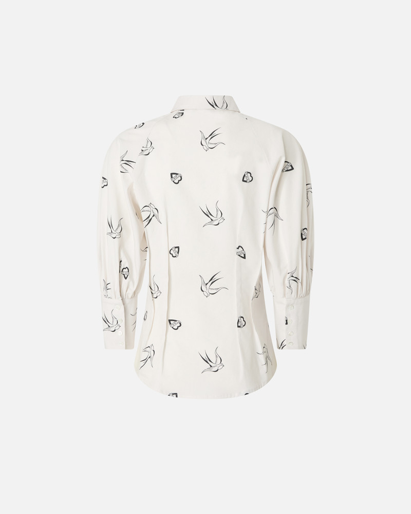PINKO POPLIN SHIRT WITH ALL-OVER PRINT outlook