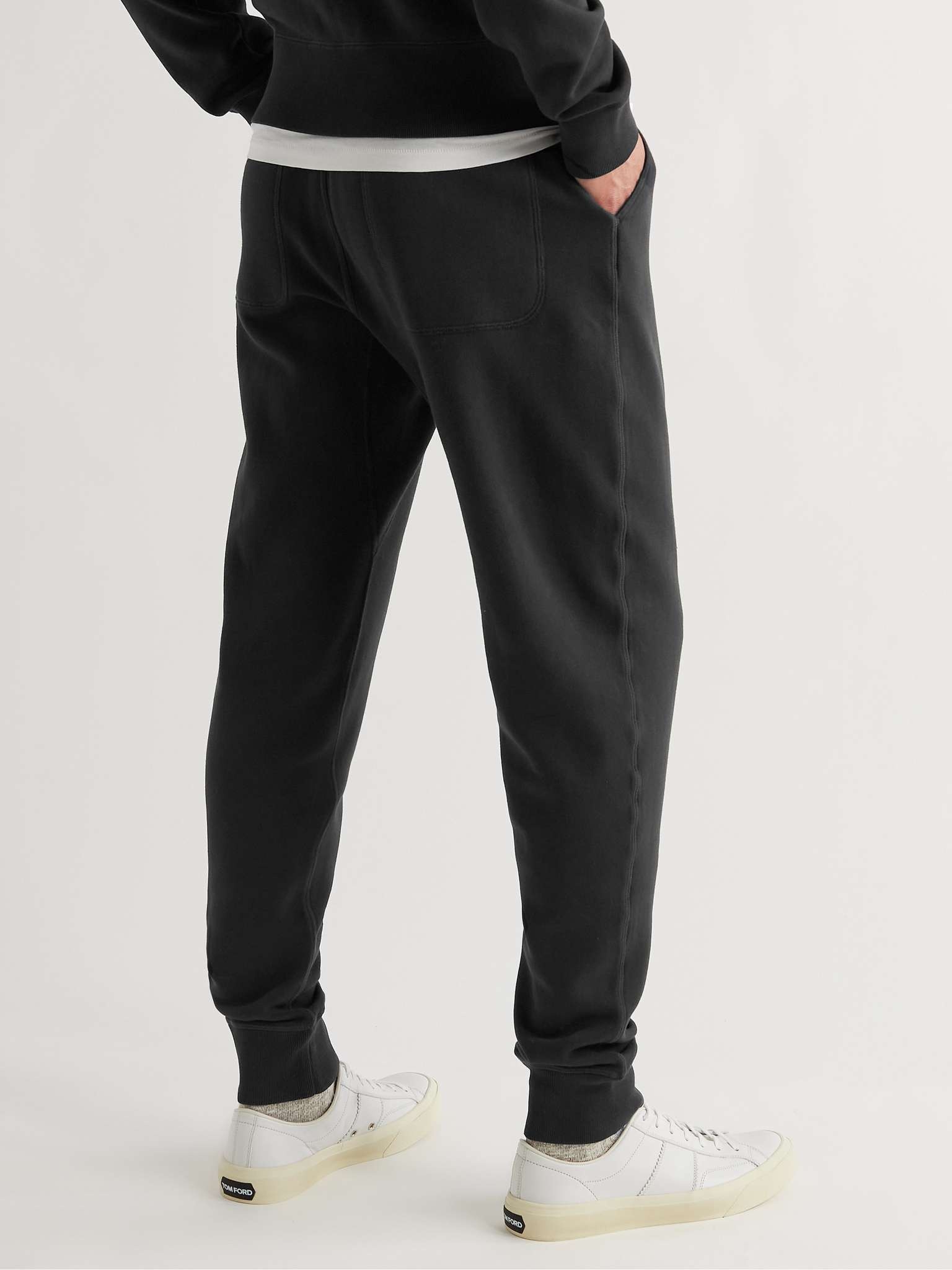 Tapered Garment-Dyed Cotton-Jersey Sweatpants - 4