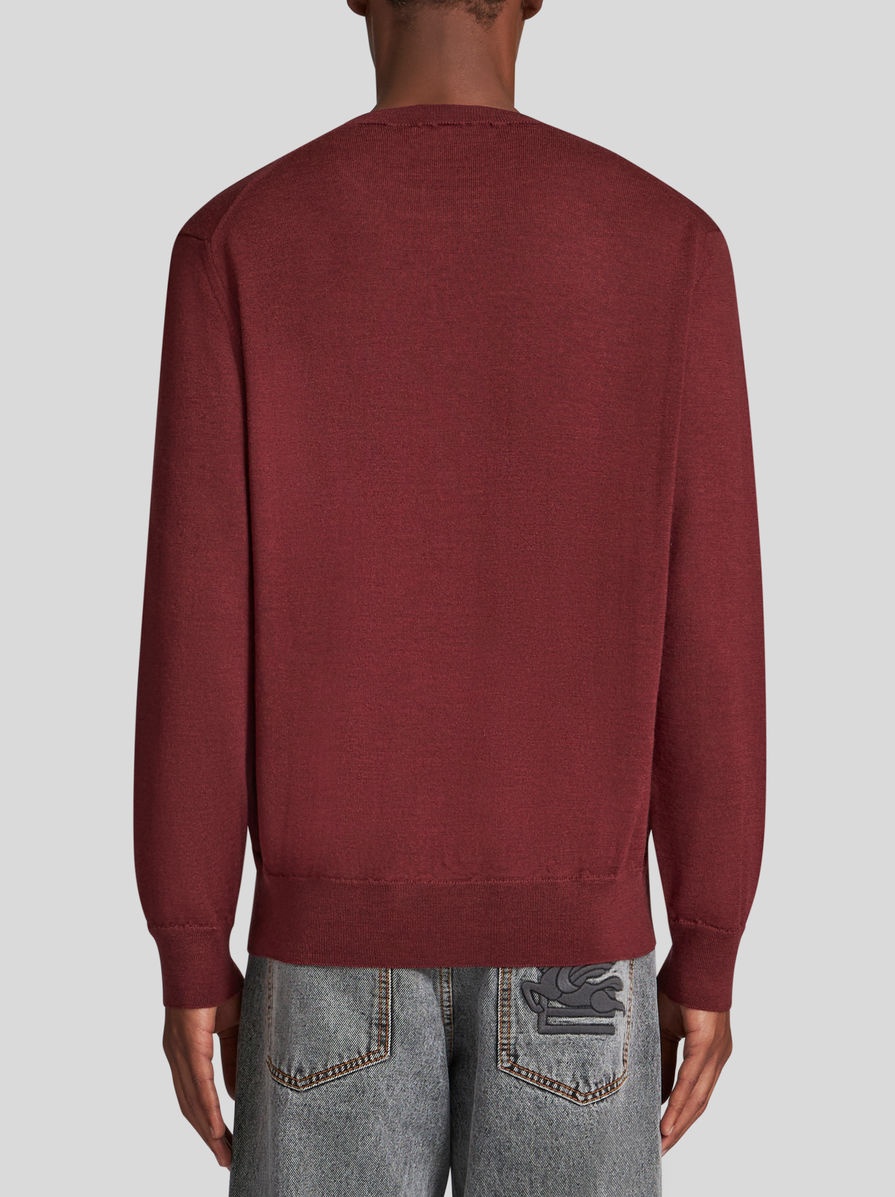 ROUND NECK WOOL JUMPER - 4