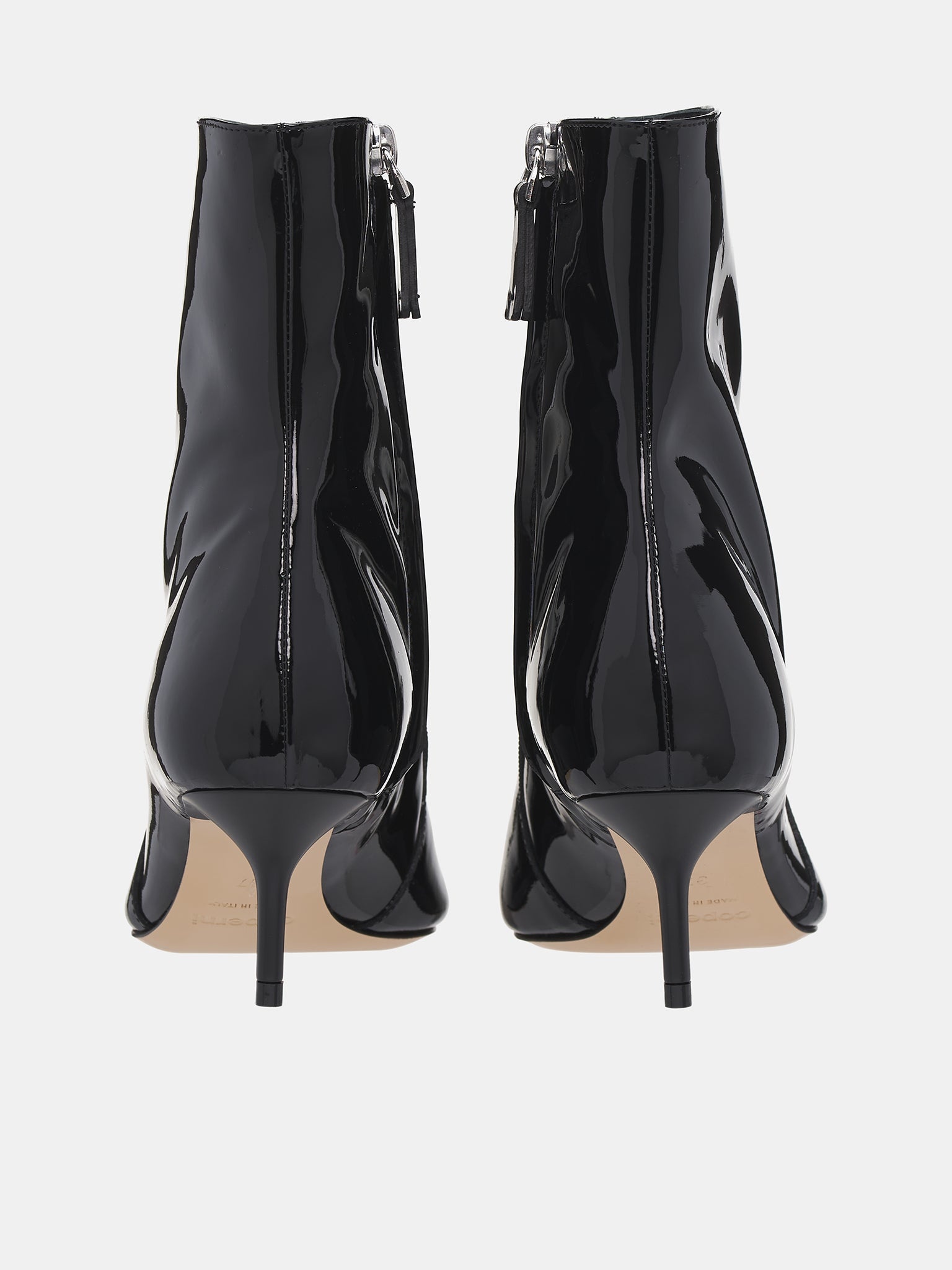 Patent Star Cut-Out Low Boots - 4