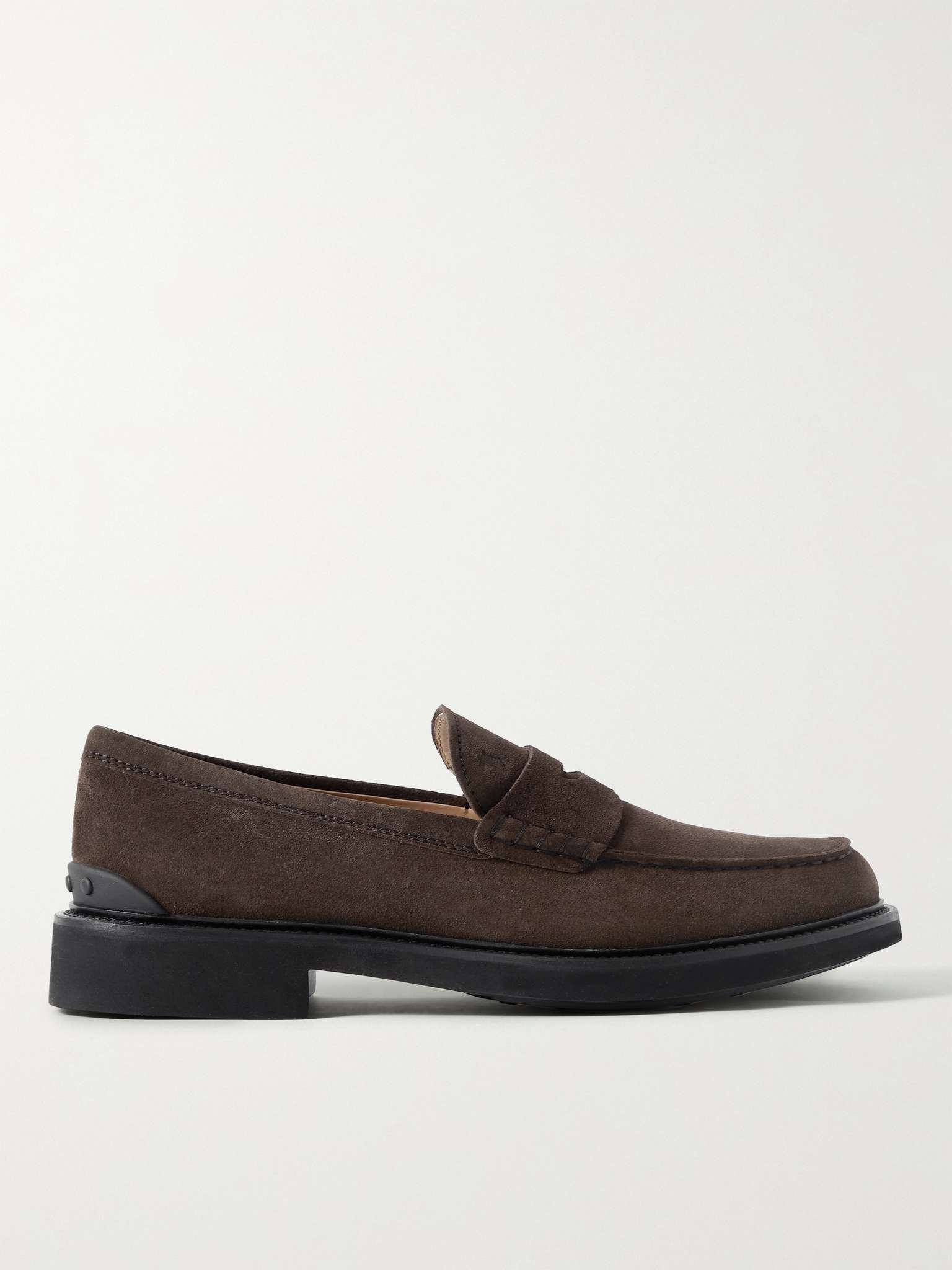 Suede Penny Loafers - 1