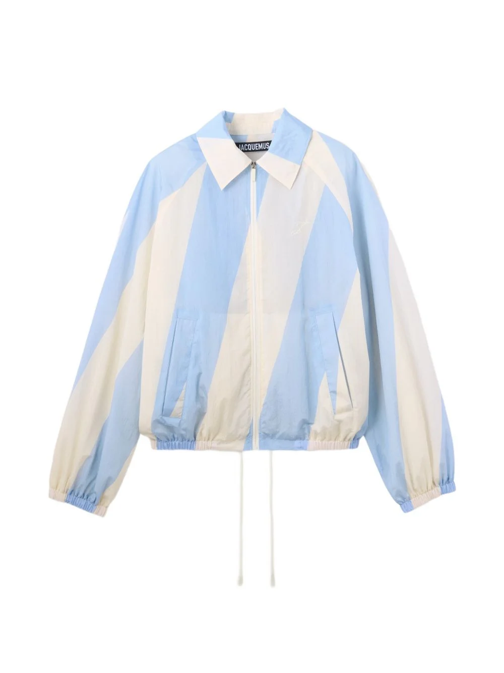 striped zip jacket - 1