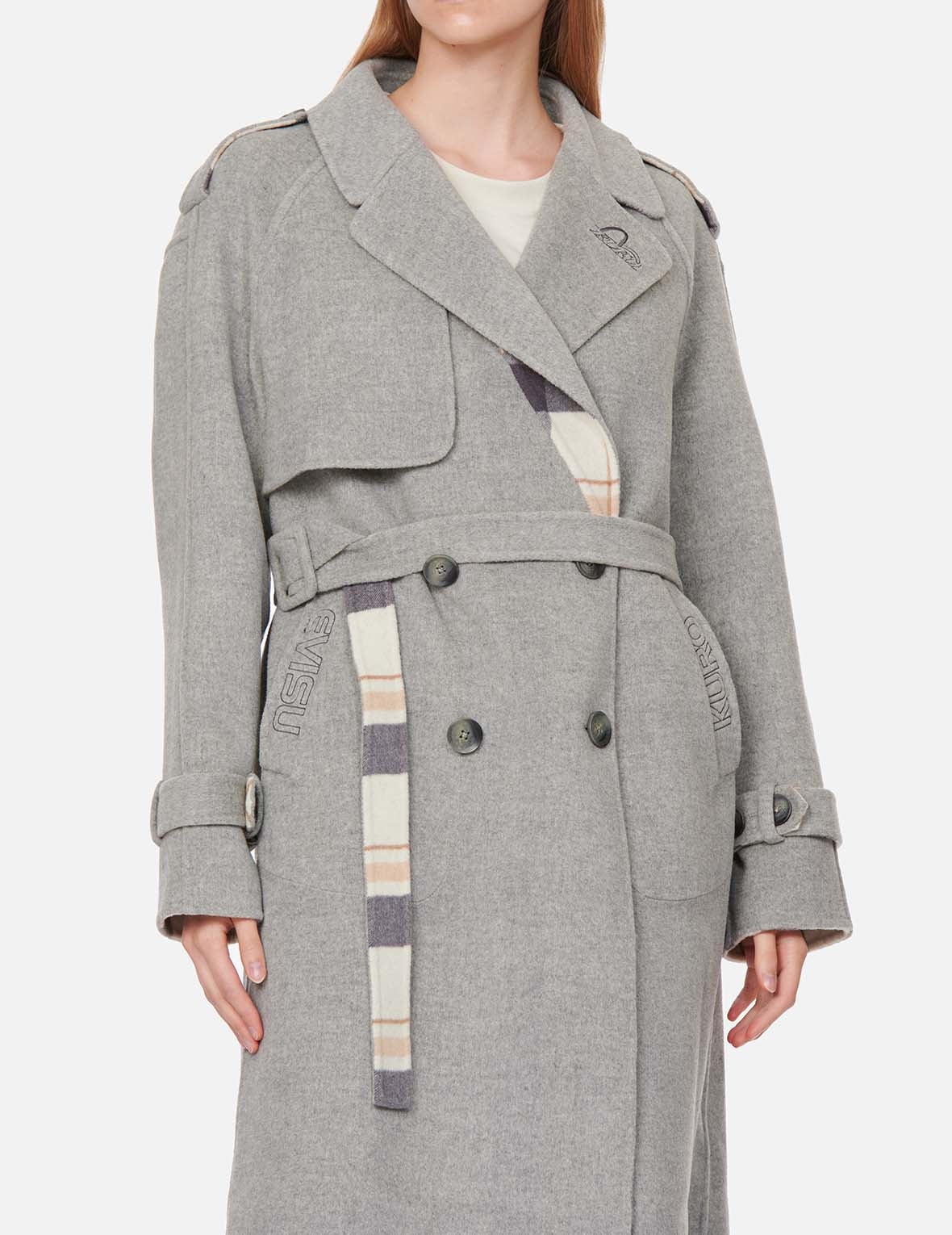 Reversible Wool Trench Coat - 3